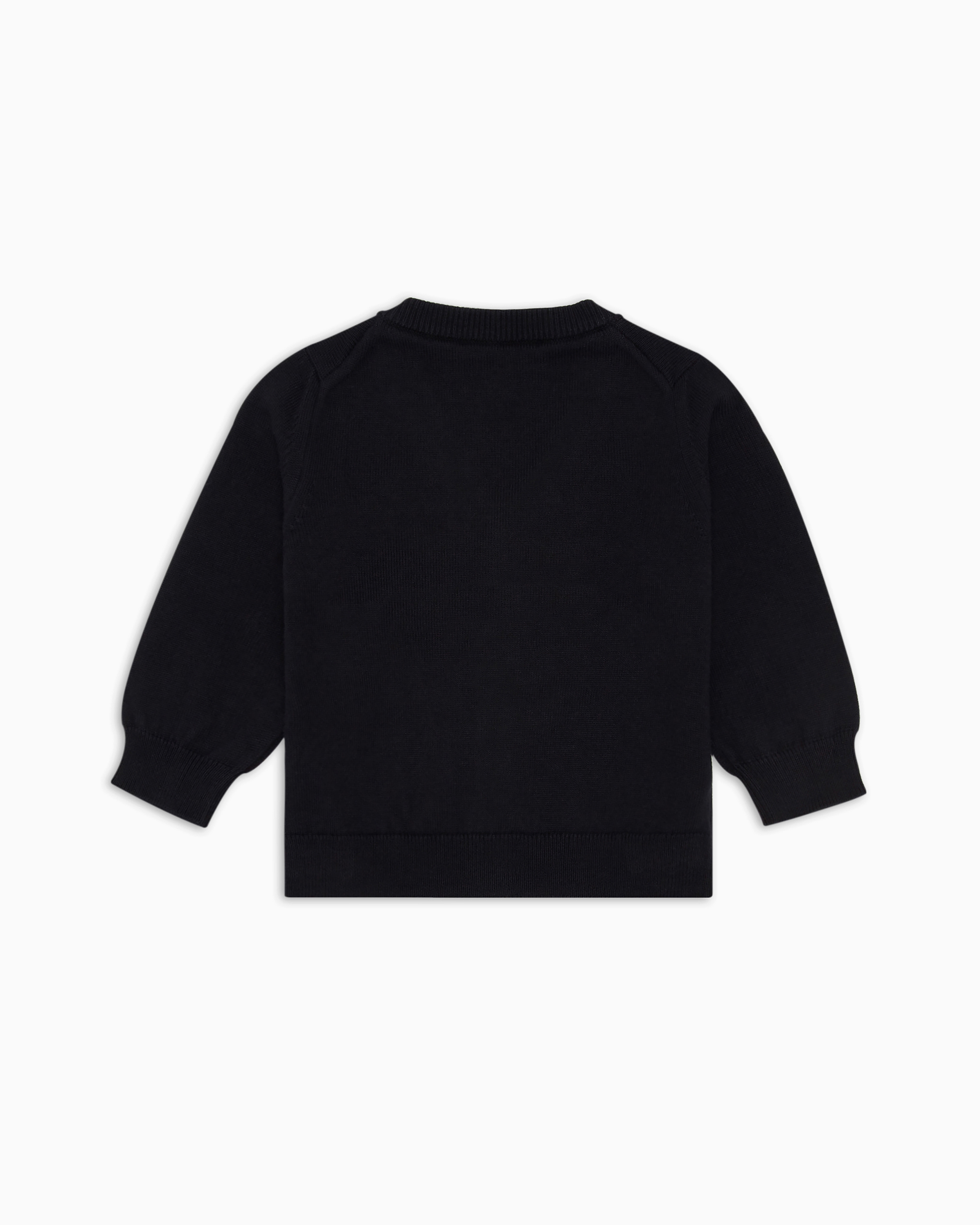 ベビー] Vネックカーディガン ウール混 | Emporio Armani