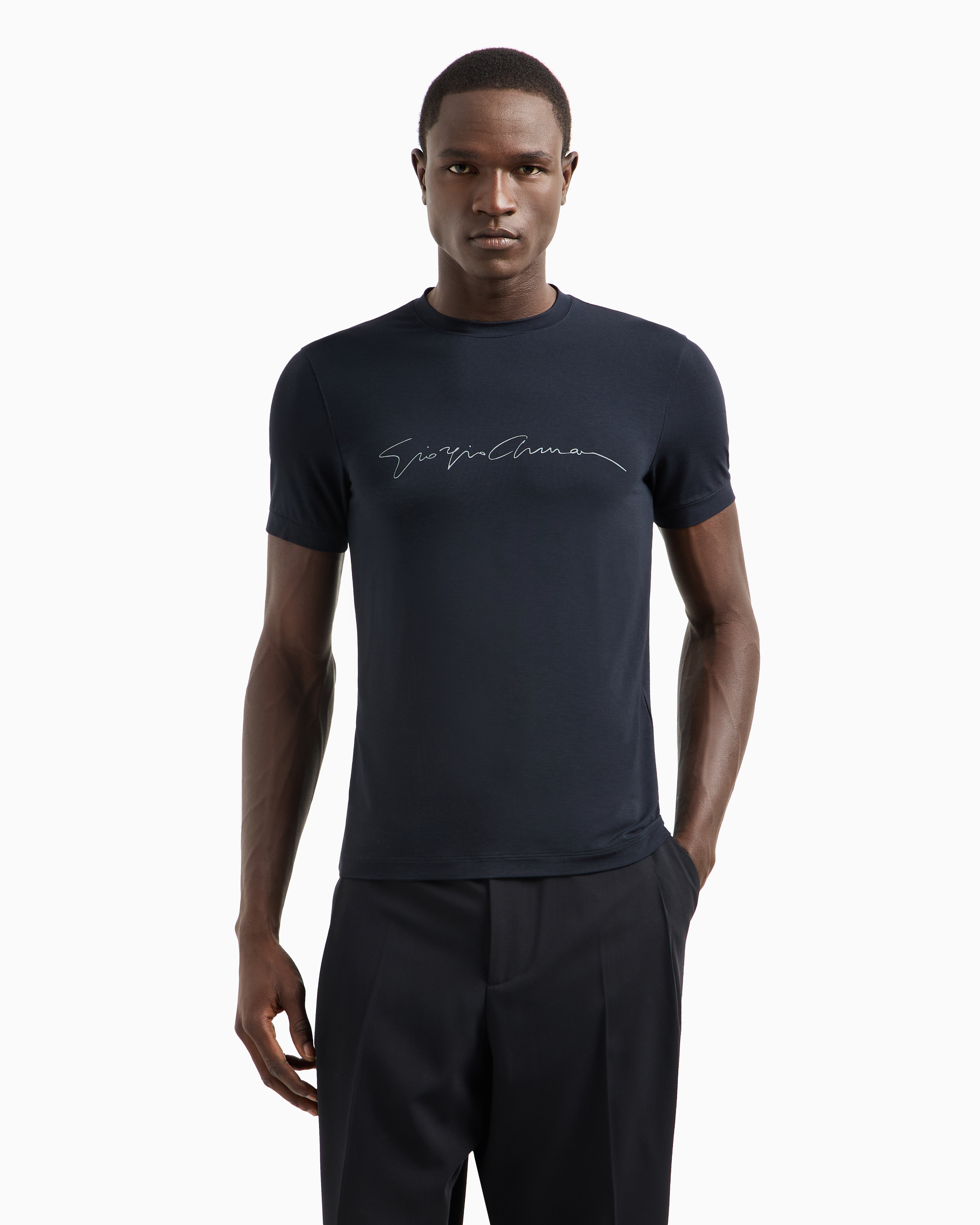 ASV Tシャツ ストレッチビスコース シグネチャーロゴ | Giorgio