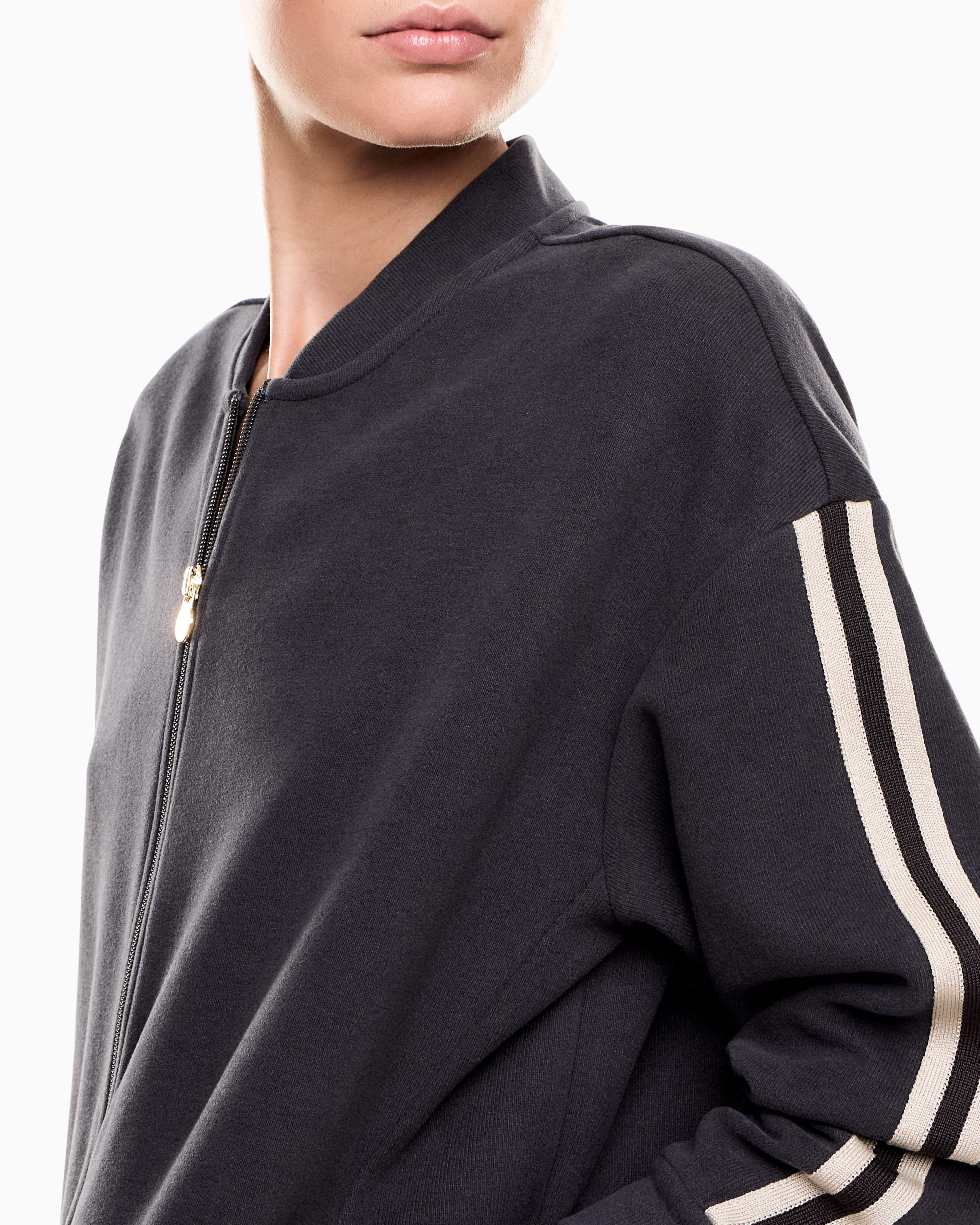 Sporty Forever ジップアップ スウェットシャツ コットン混紡 | EA7