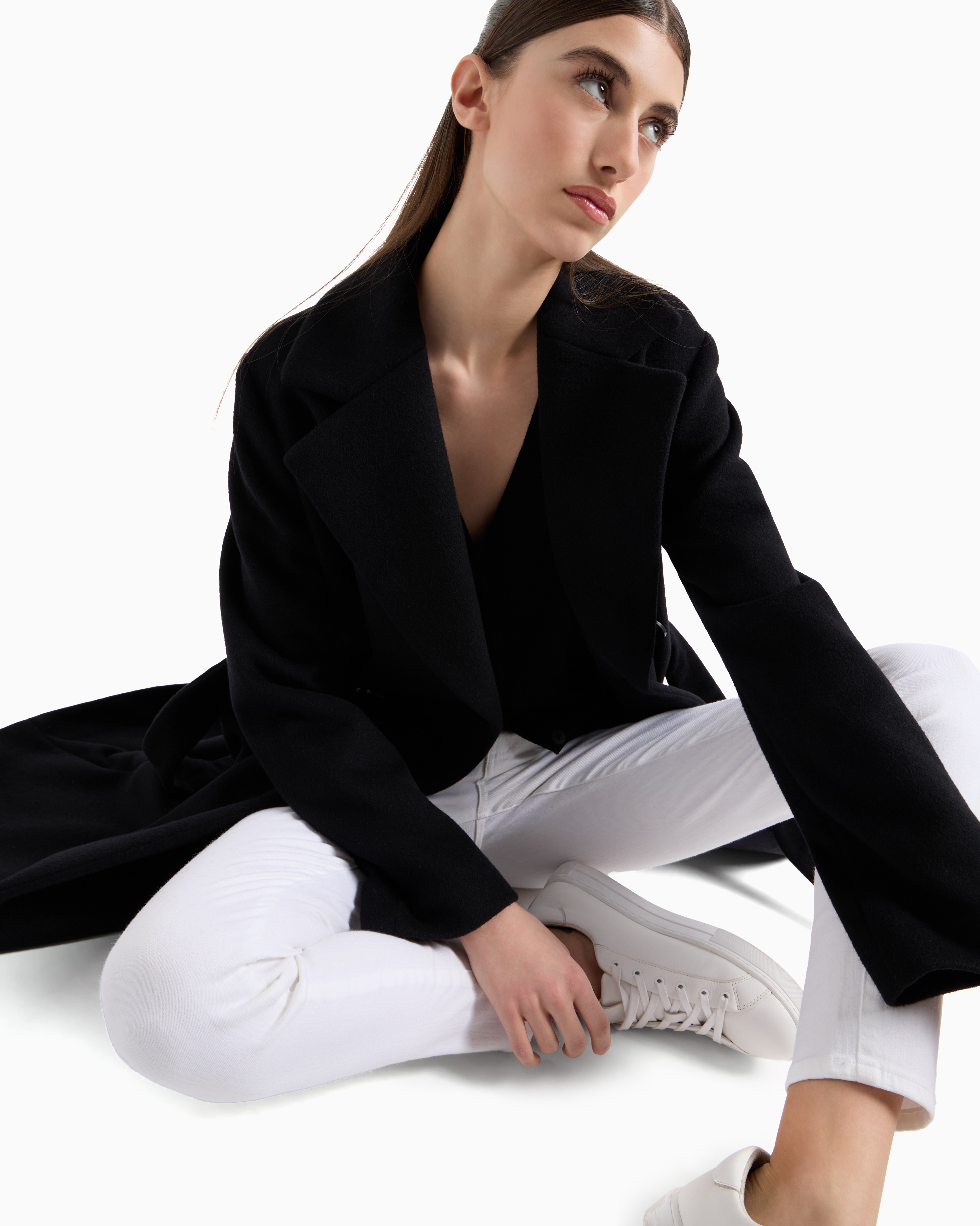 Armani Exchange - Coats, Woman, Black, Size: