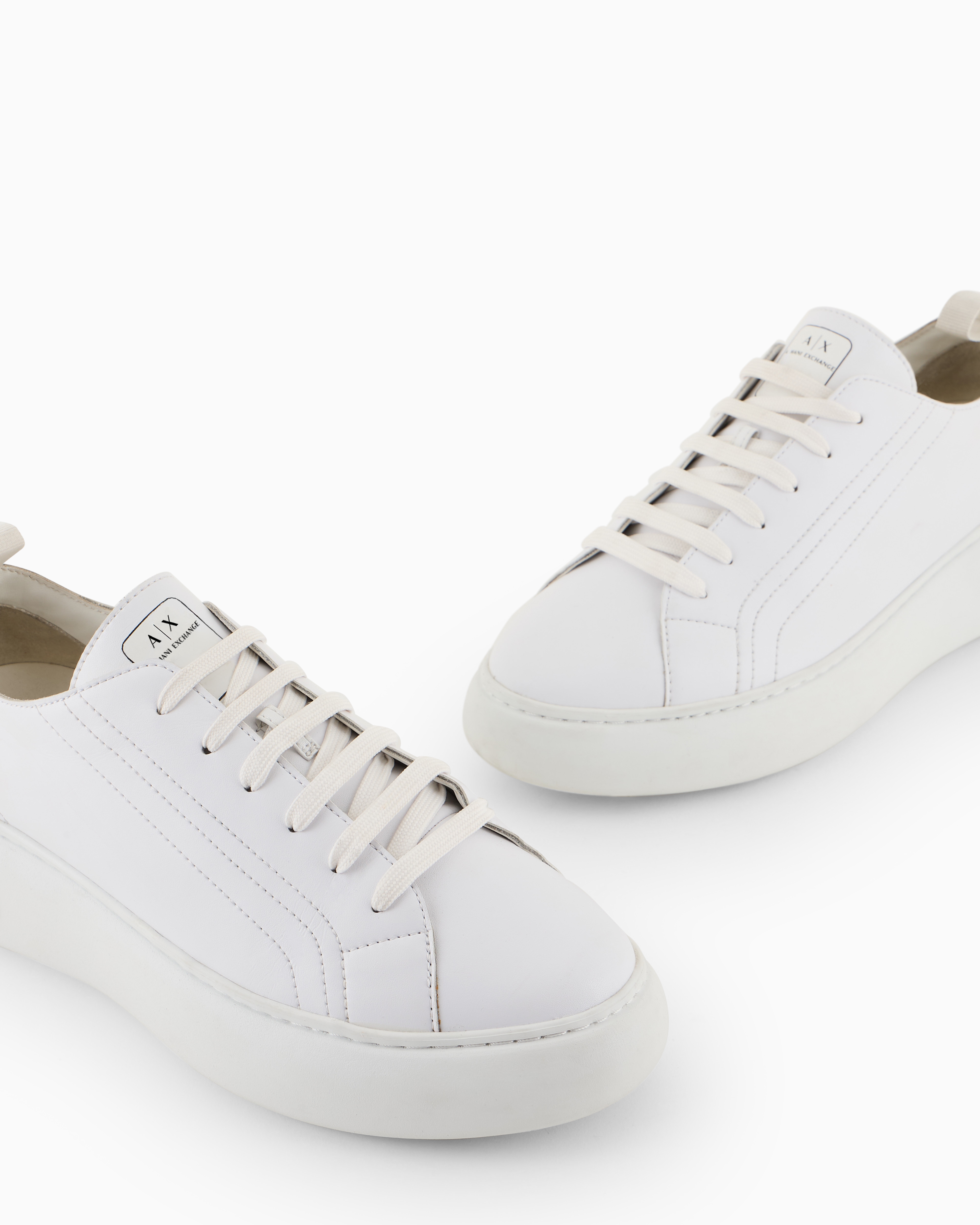 Chunky leather sneakers