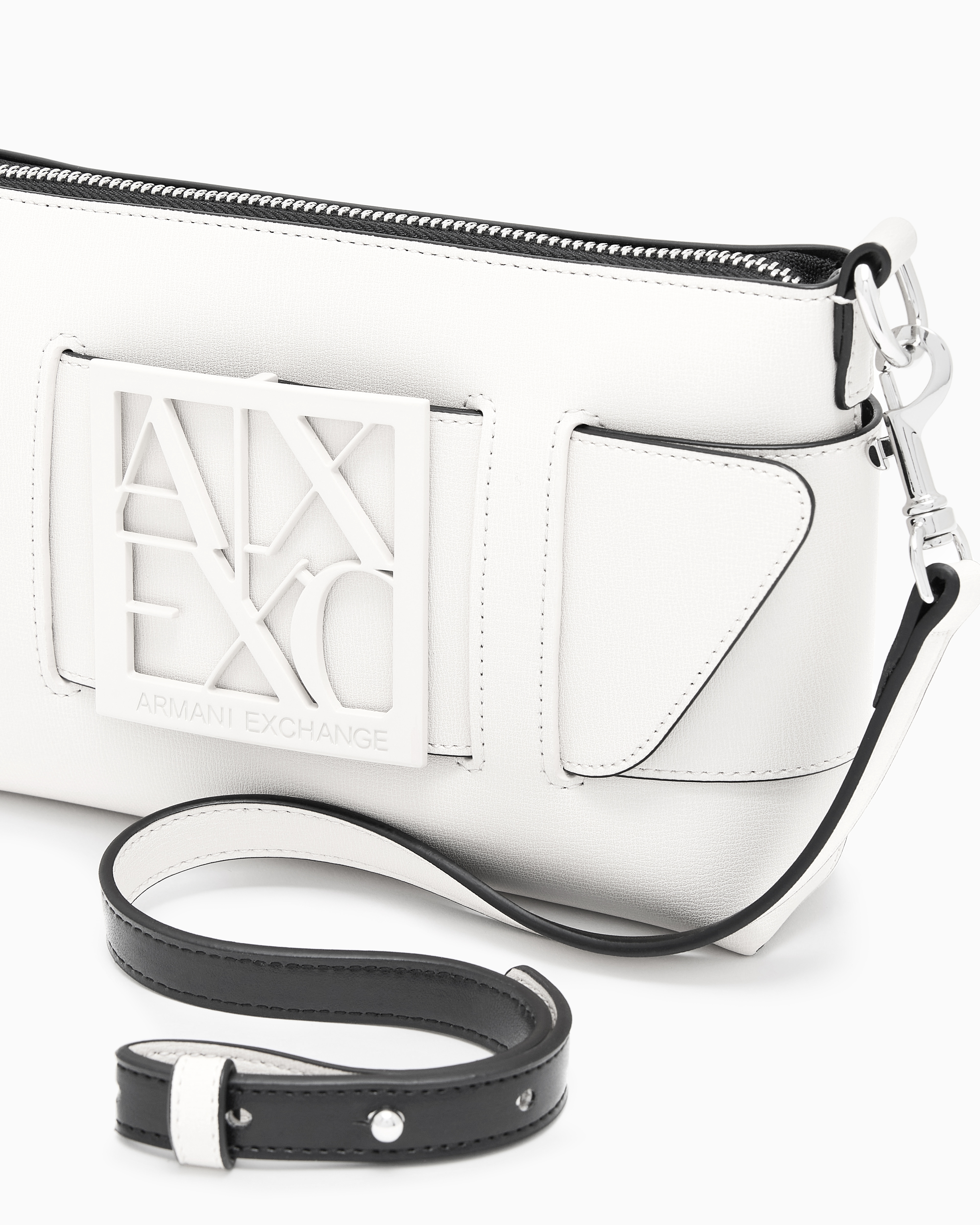 Color block shoulder bag with maxi logo | Armani Exchange