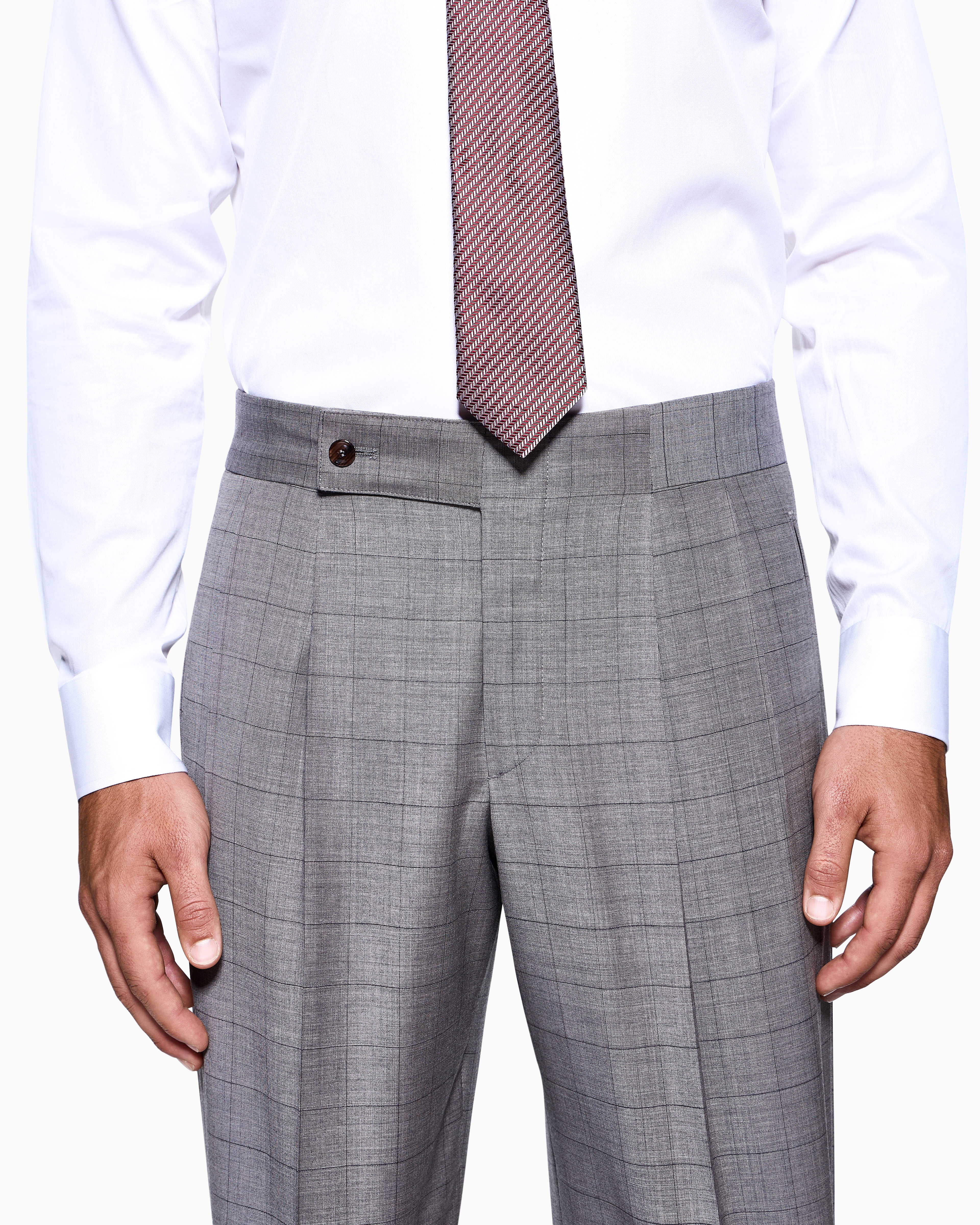 ロイヤルライン ダブルブレストスーツ バージンウール ウィンドウ