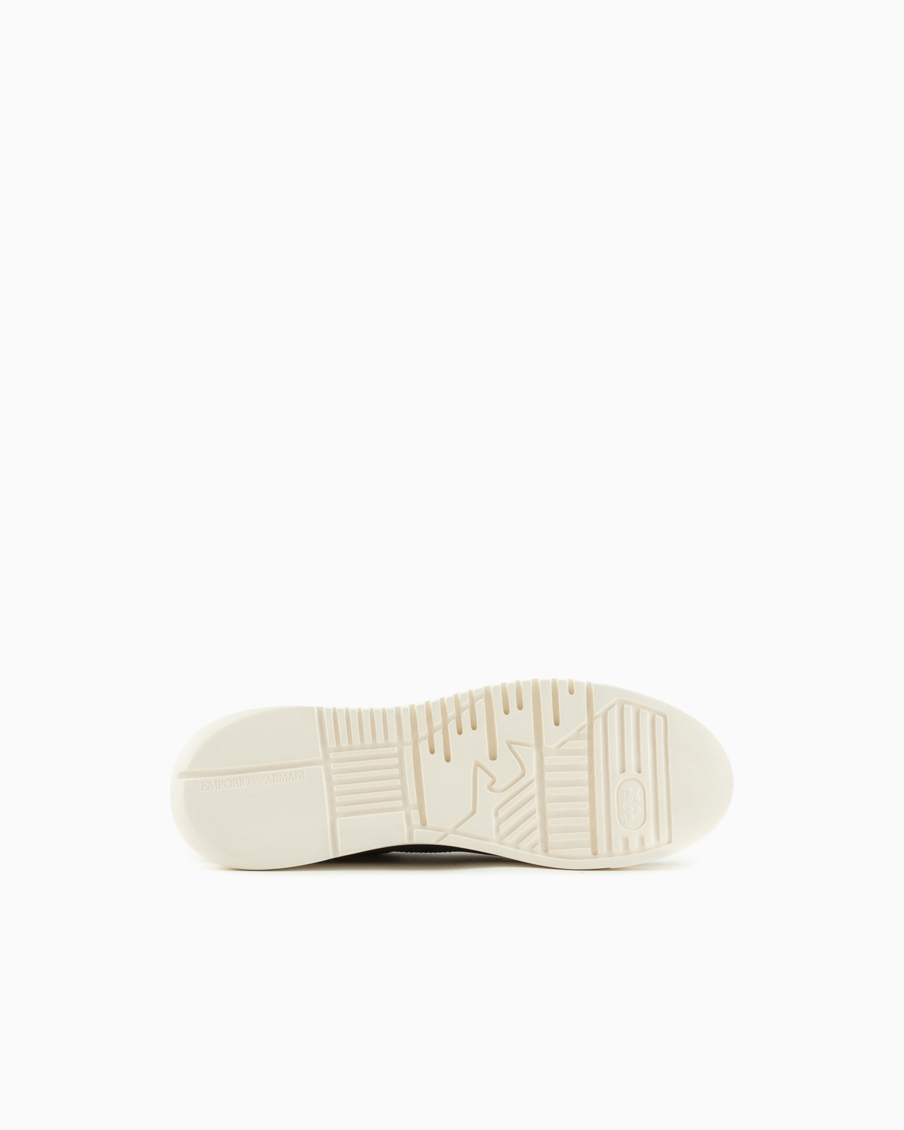 Nubuck sneakers with knurled soles | Emporio Armani