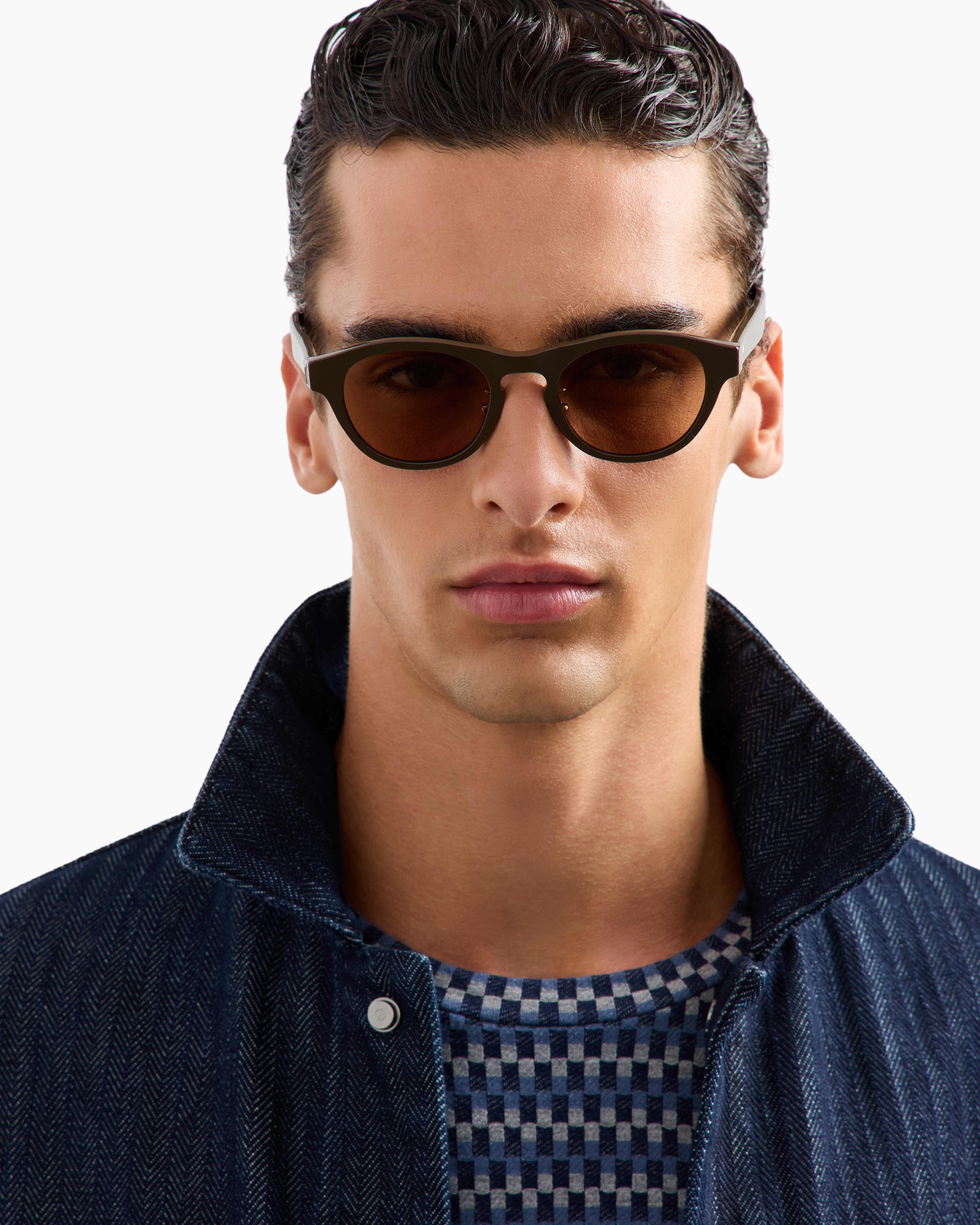 「agean002548」Giorgio Armani オーバルサングラス agean002548」Giorgio Armani オーバルサングラス メンズ