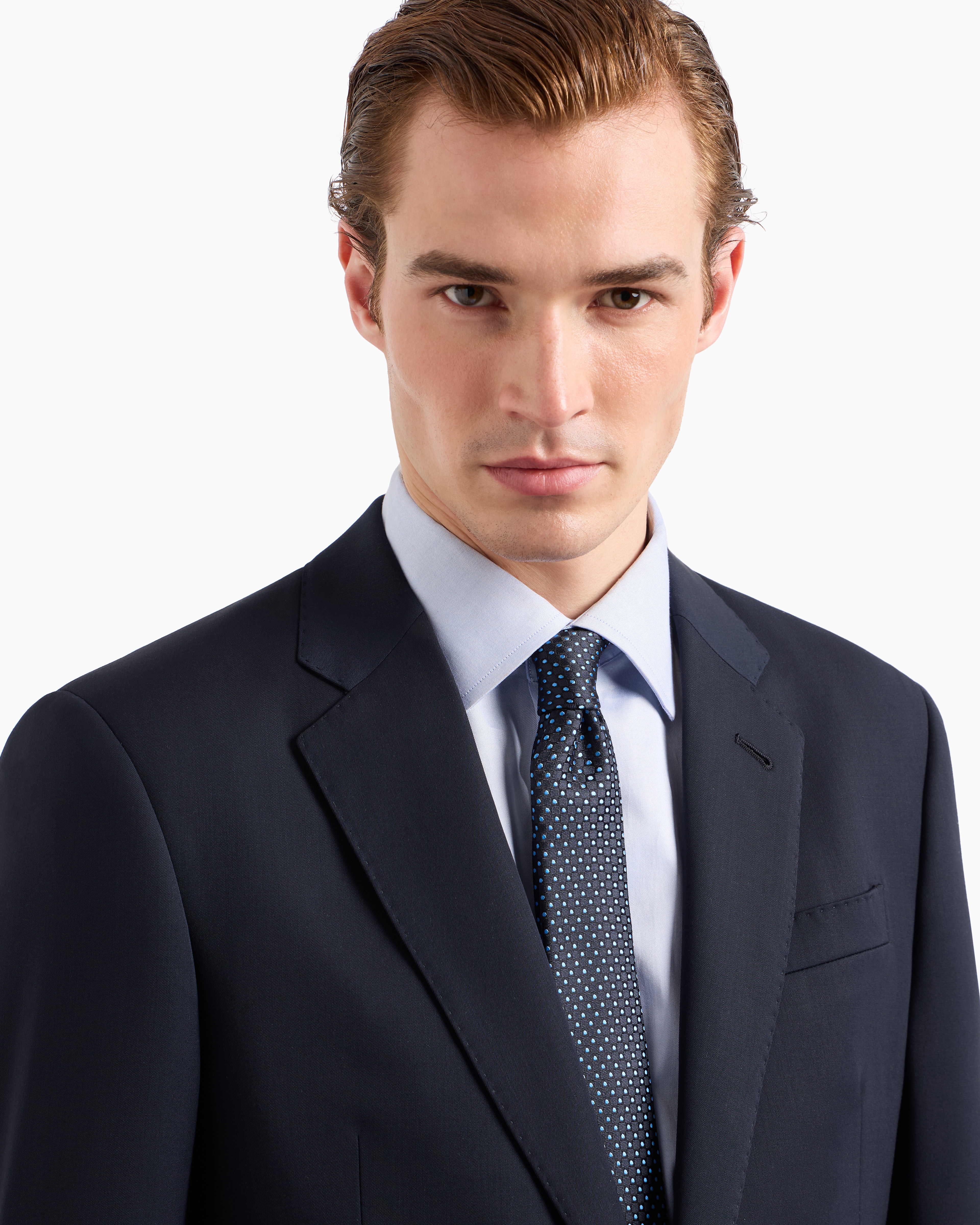 未使用タグ付　アルマーニ　ネクタイ　紺　ソリッド　シルクジャガード 未使用タグ付 アルマーニ ネクタイ 紺 ソリッド シルクジャガード