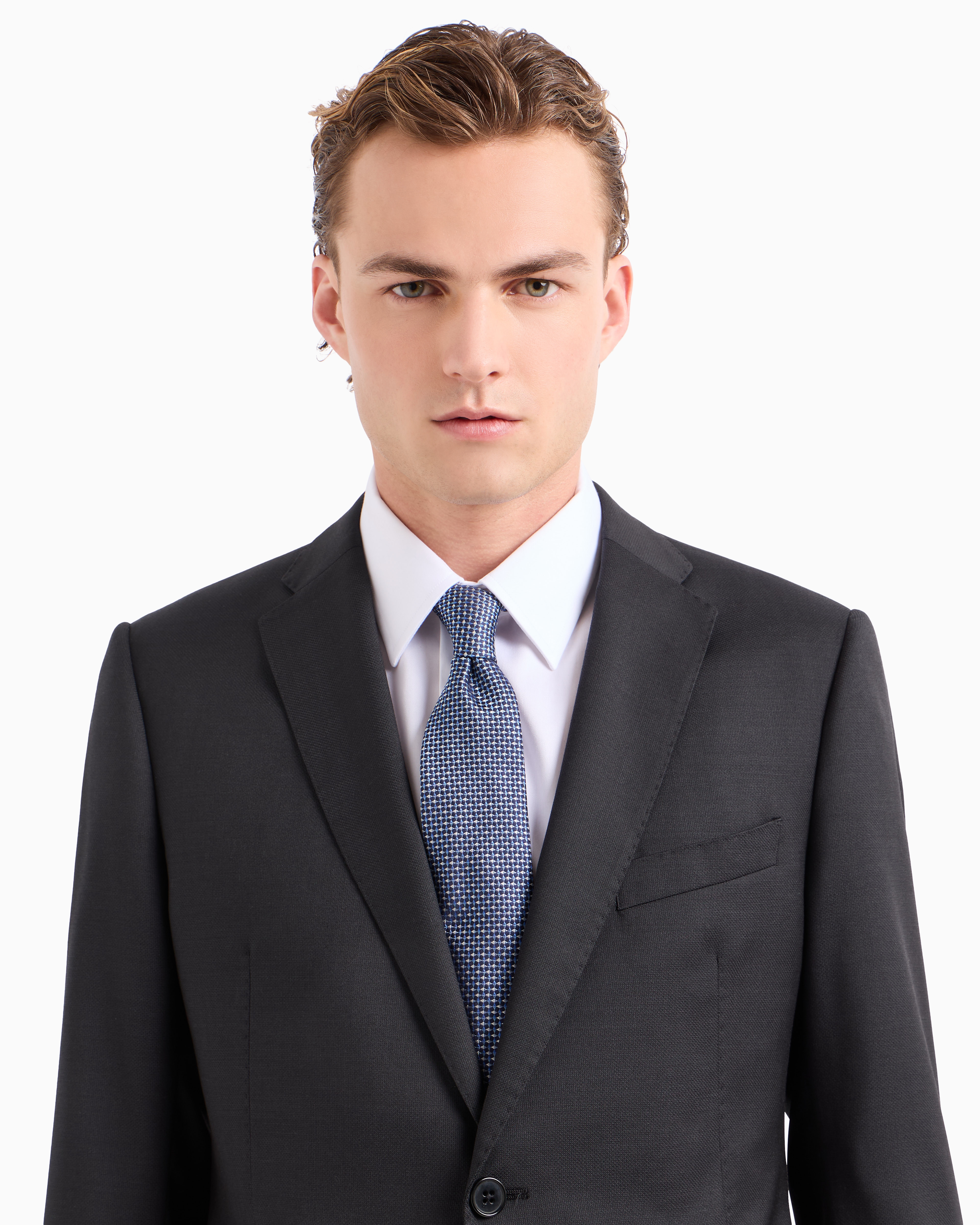 ネクタイ ピュアシルク オプアートジャカードモチーフ | Emporio Armani