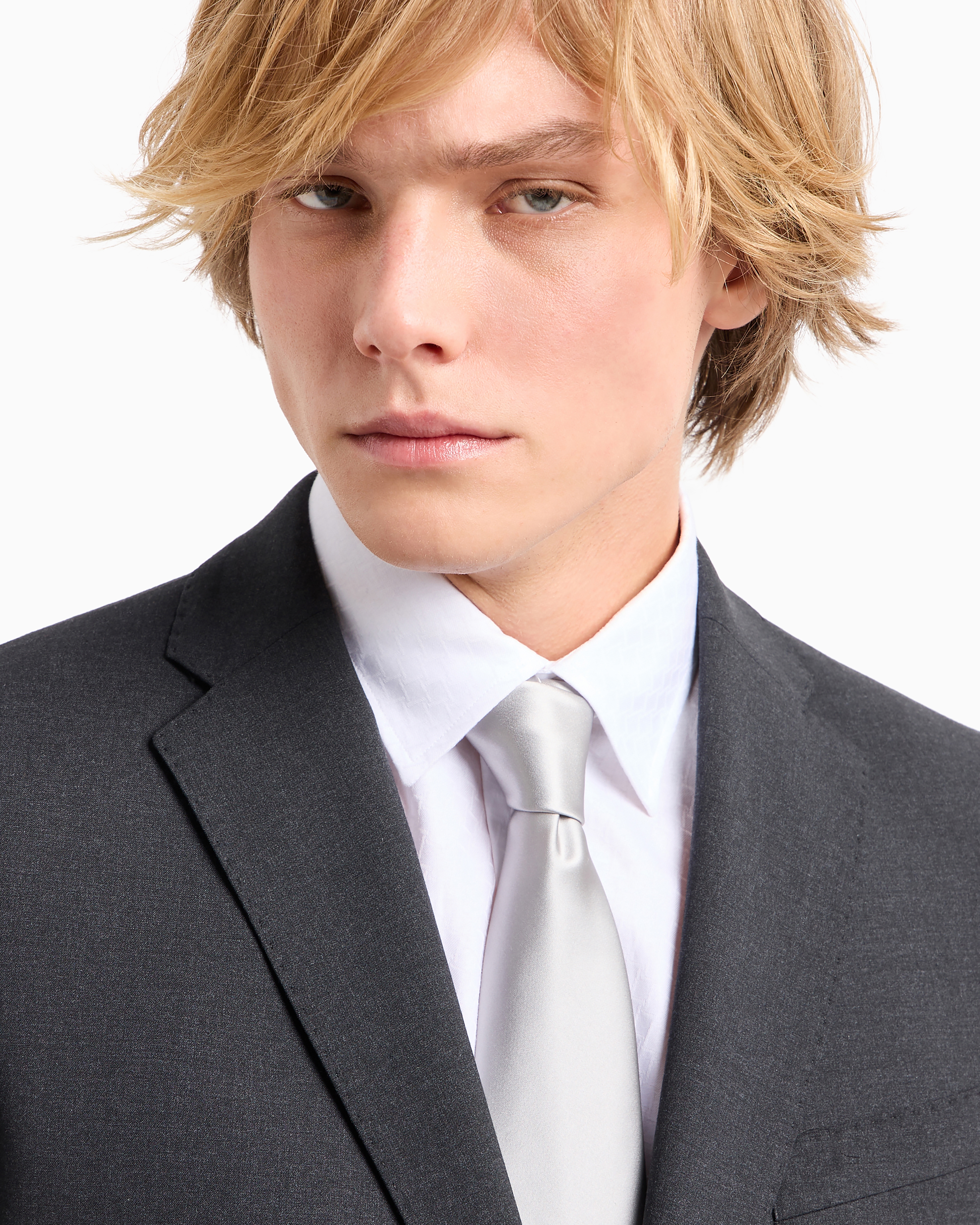 ネクタイ ピュアシルク製 マイクロジャカードモチーフ | Emporio