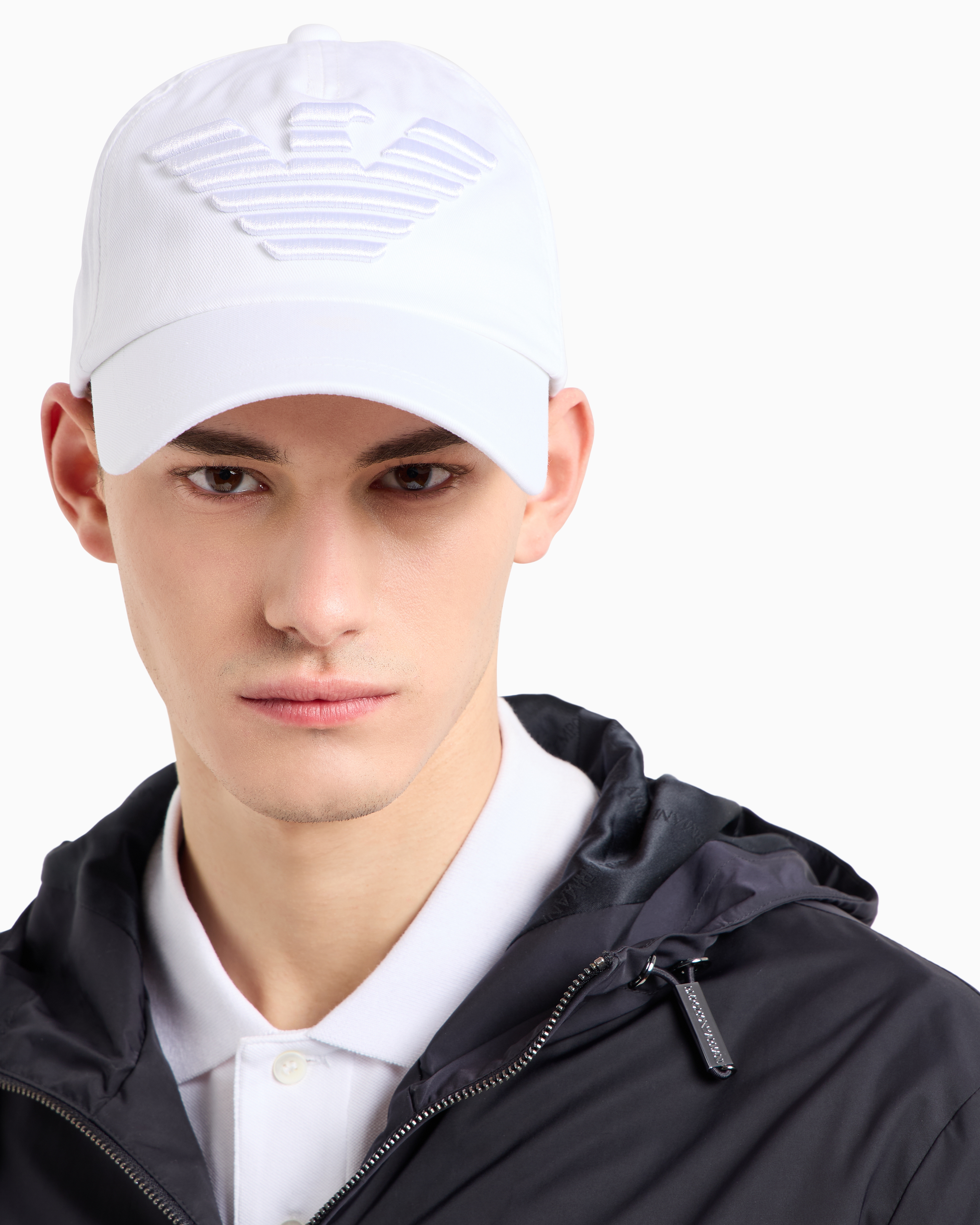 Emporio Armani Baseball cap with embroidered oversized eagle