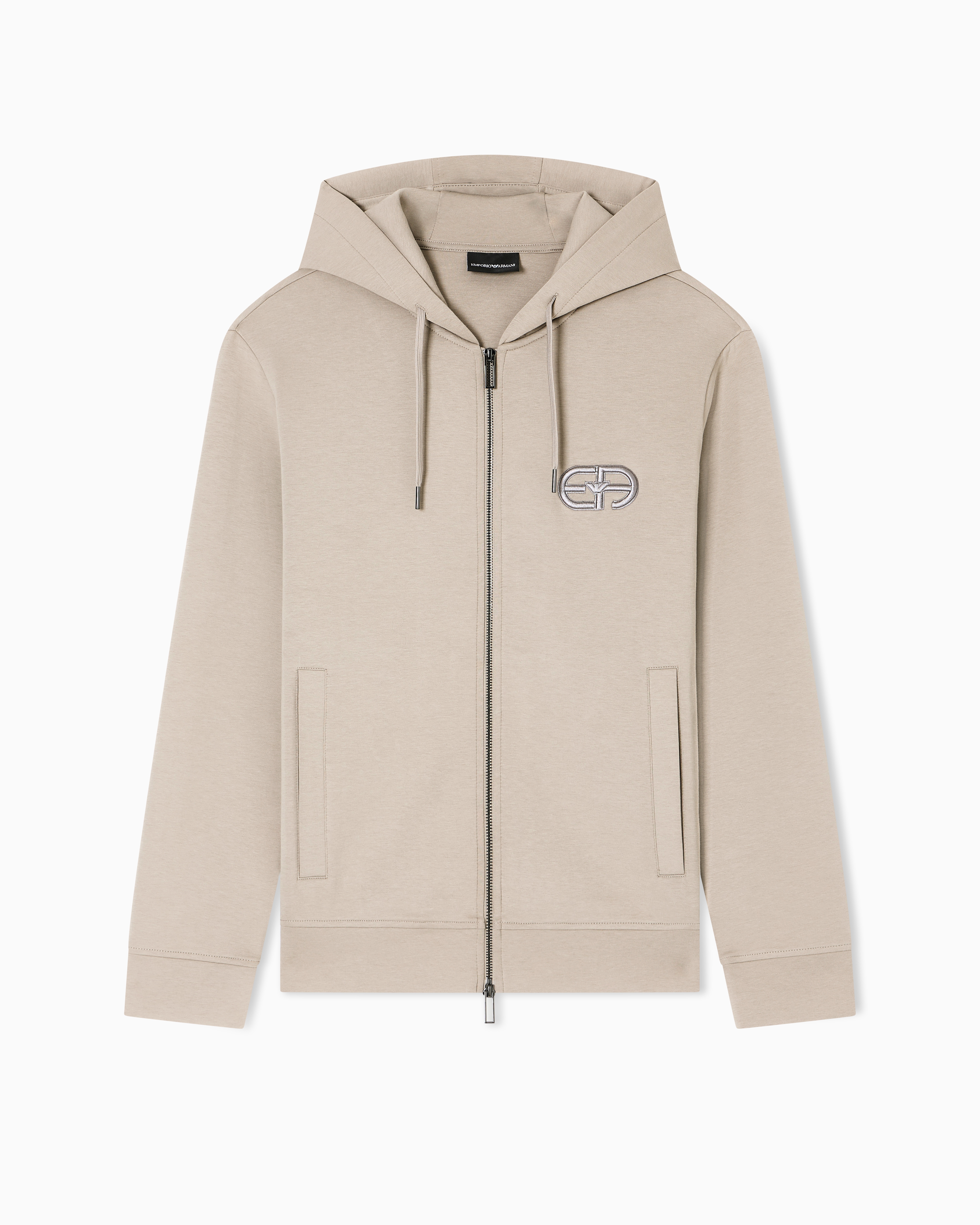 s*e様 90's Emporio Armani high neck zip j EA7 Emporio Armani Half Zip Logo Sweatshirt Black | Mainline