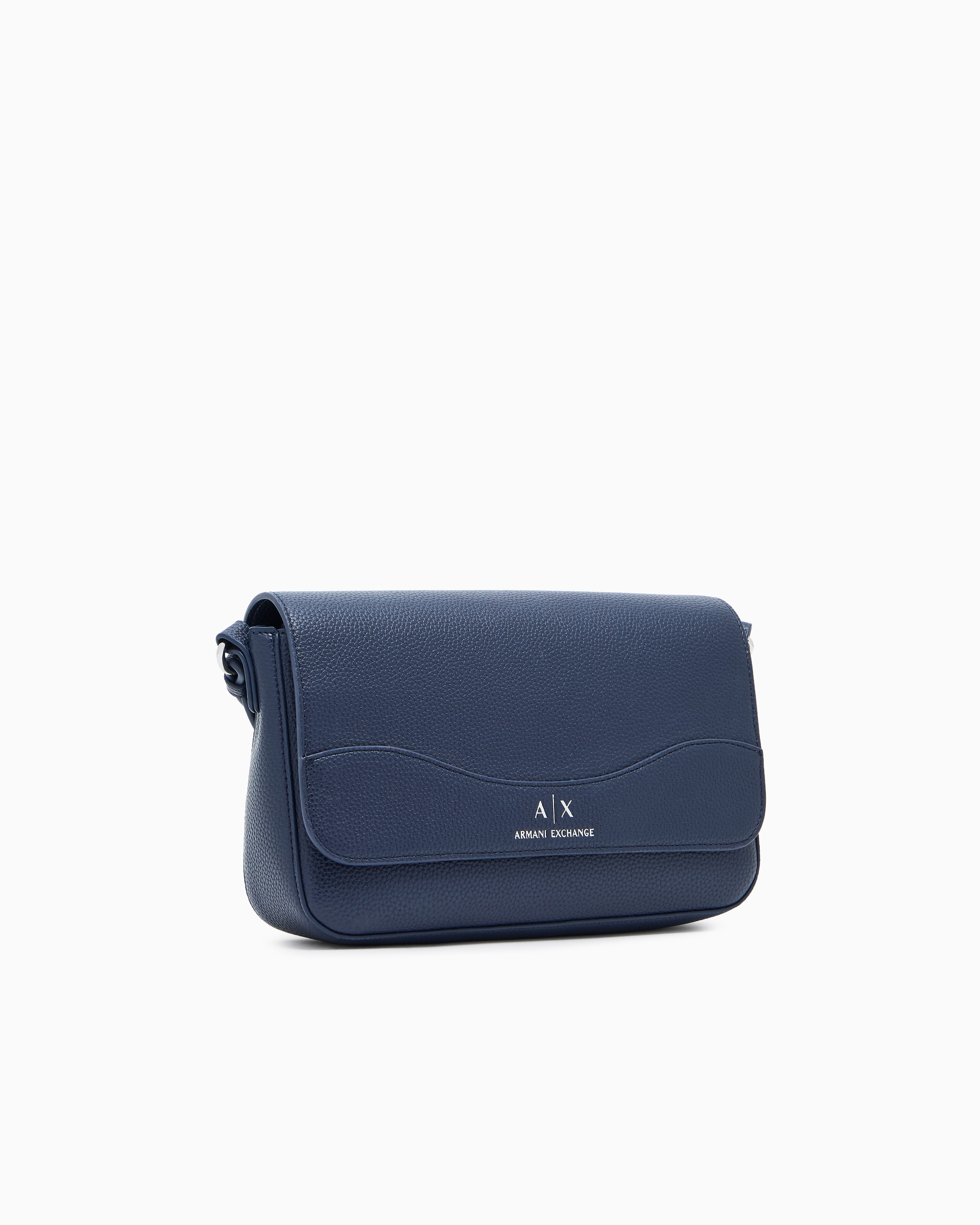 Armani Exchange - Allover logo shoulder bag, Woman, Navy_blue, Size: TU