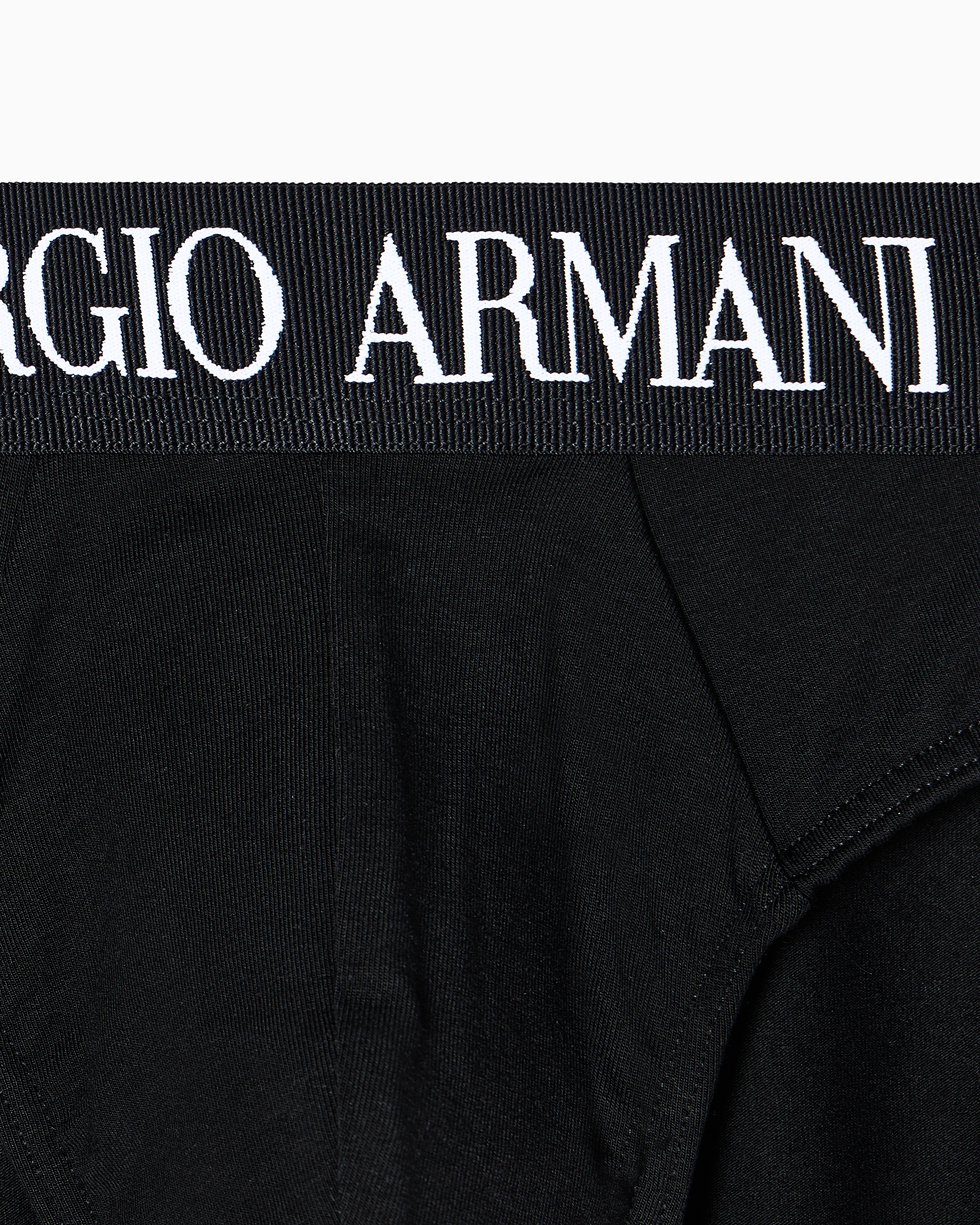 Two-pack of stretch cotton briefs | Giorgio Armani