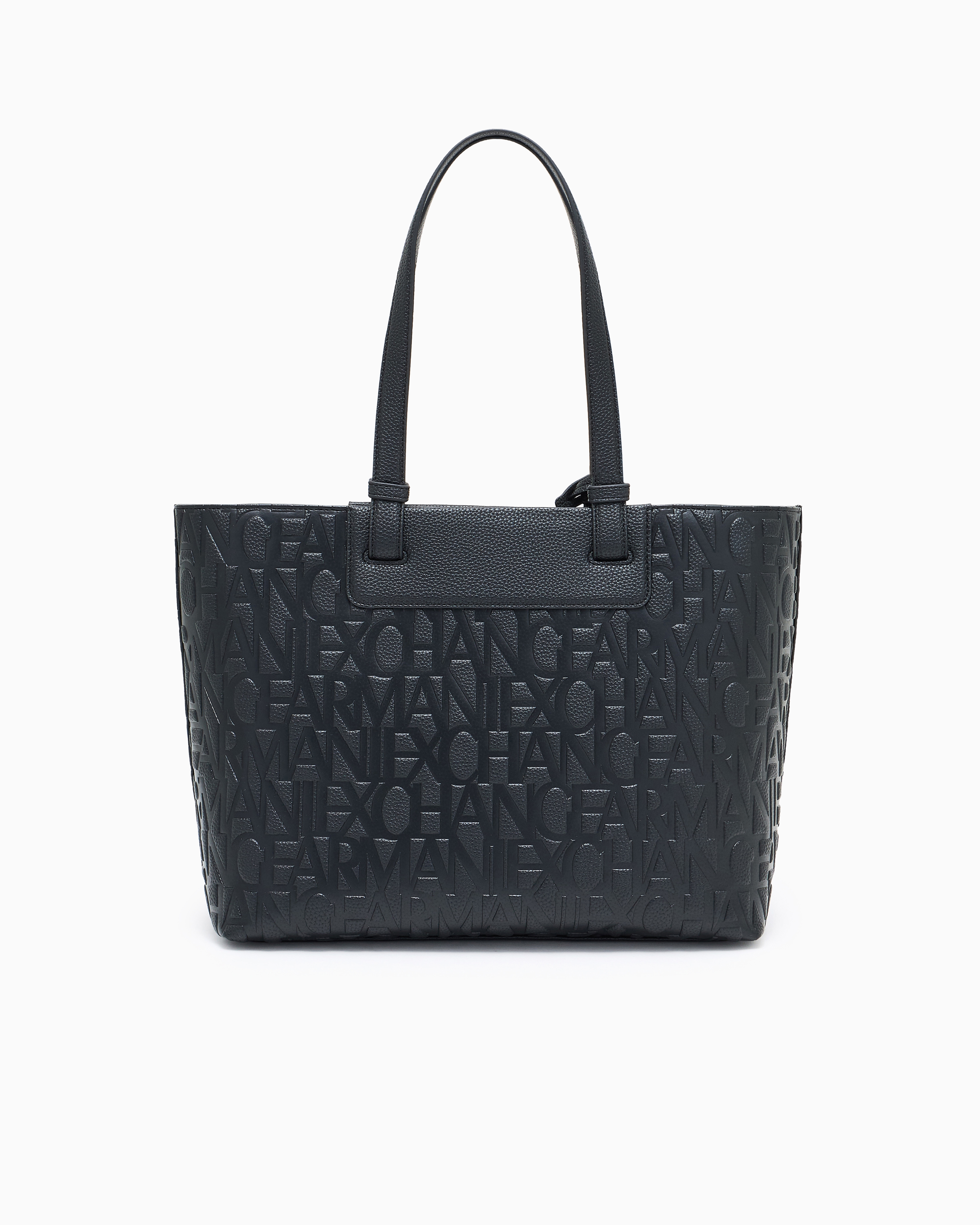 Armani Exchange ブラックレザートートバッグ アルマーニ エクスチェンジ ARMANI EXCHANGE ARMANI EXCHANGE A