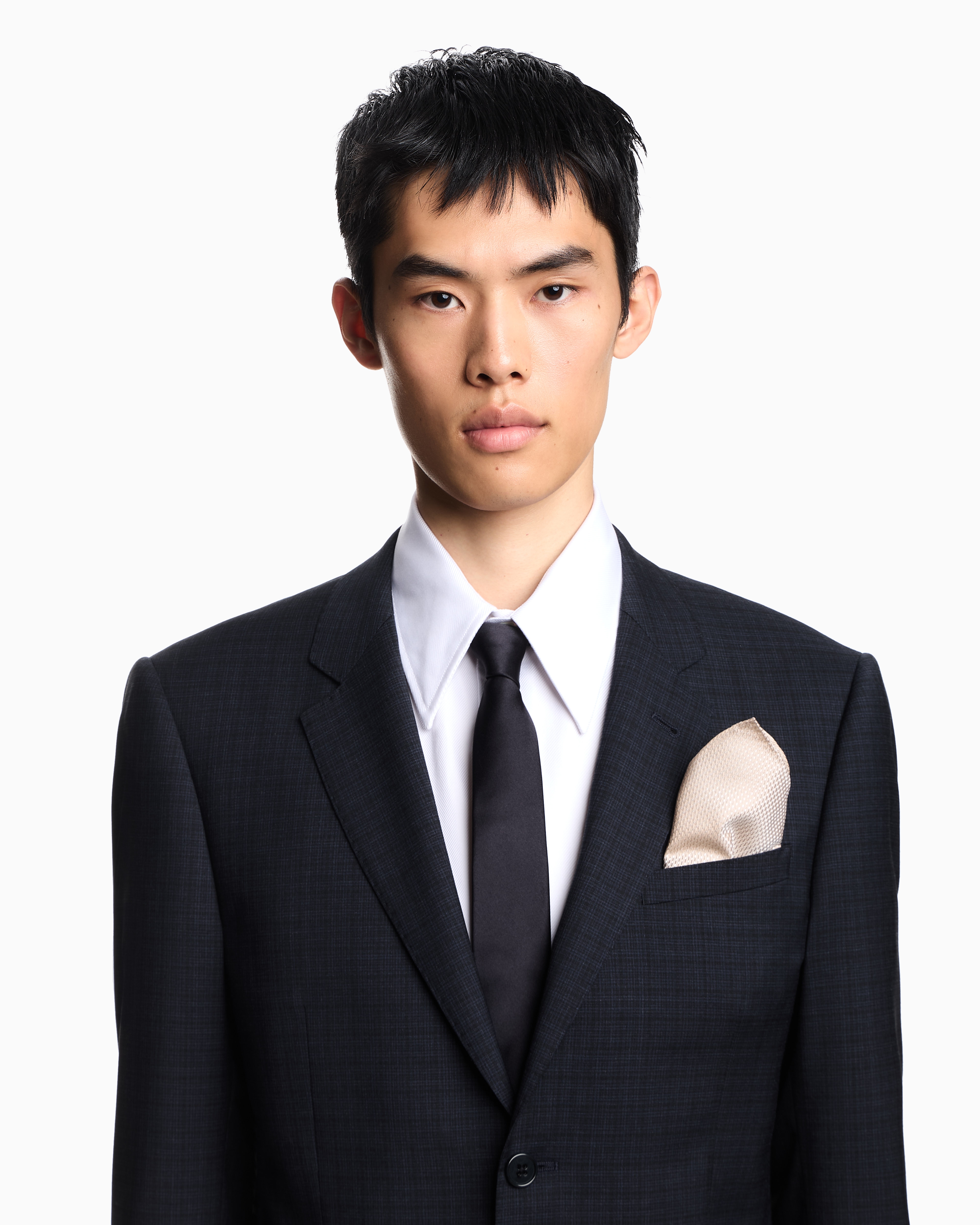 GIORGIO ARMANI デッドストック 黒タグ イタリア製 ポケットチーフ  