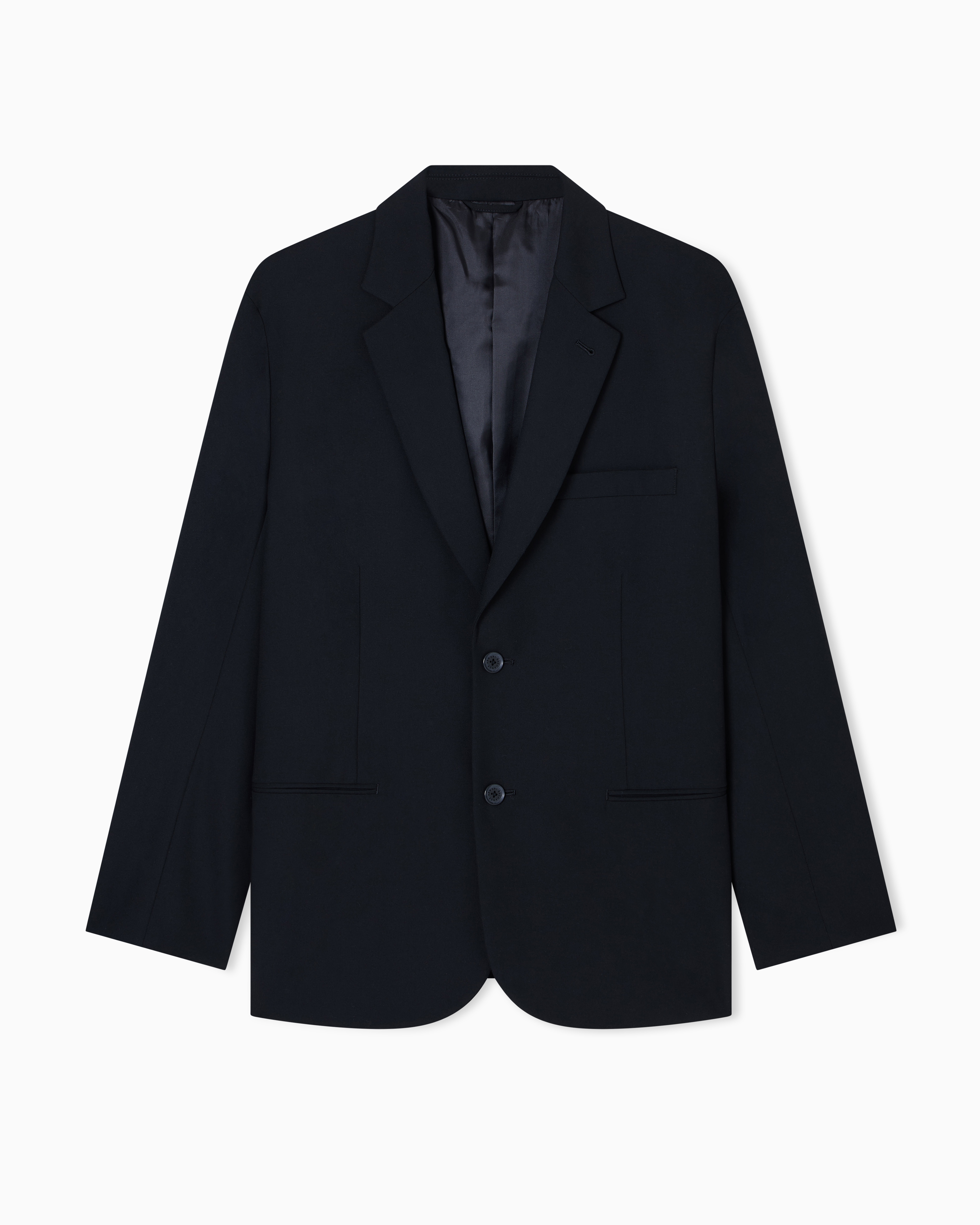Armani Exchange Black Single-Breasted Blazer Jacket