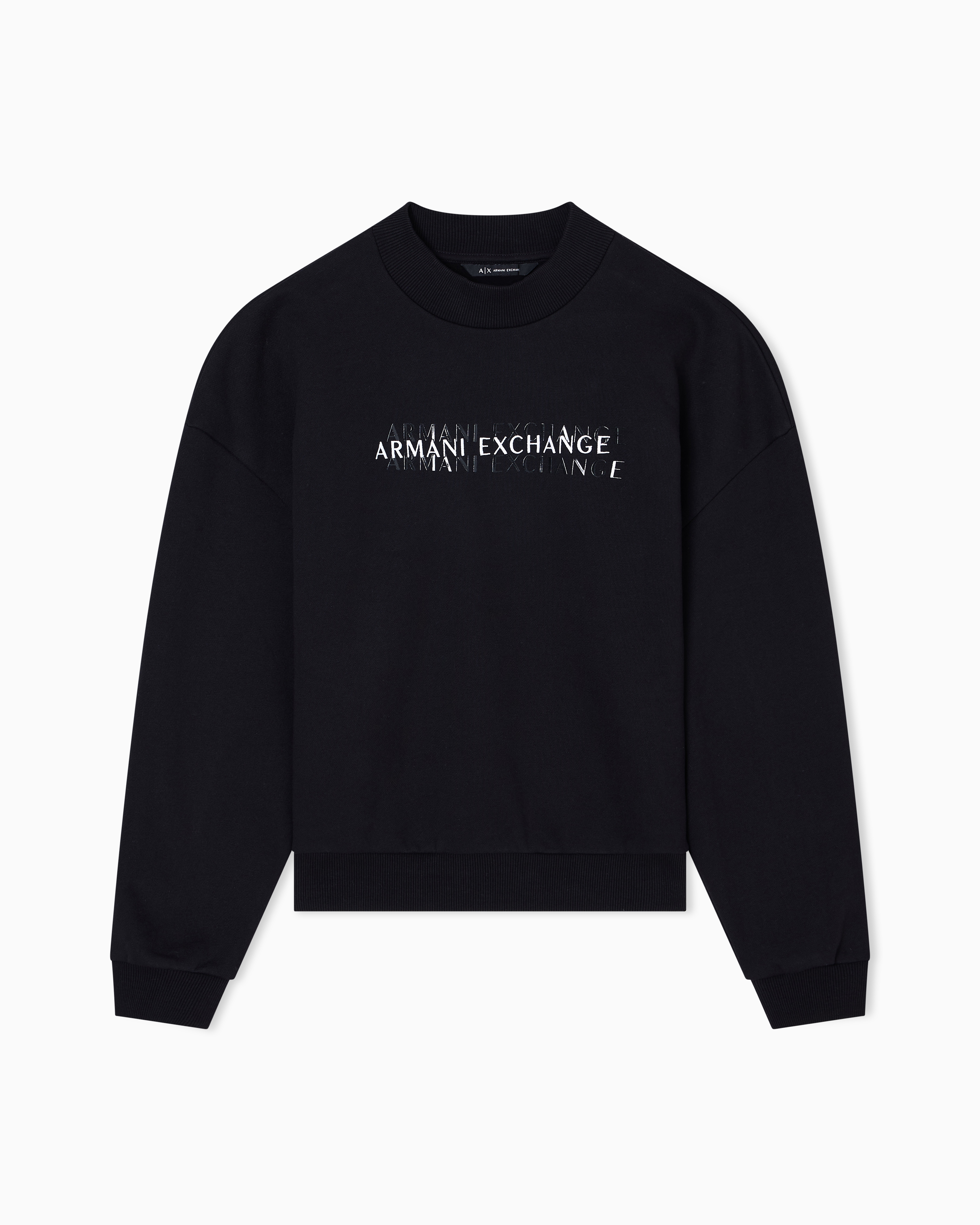 Armani Exchange - Sweatshirts without Hood, Woman, Black, Size: S