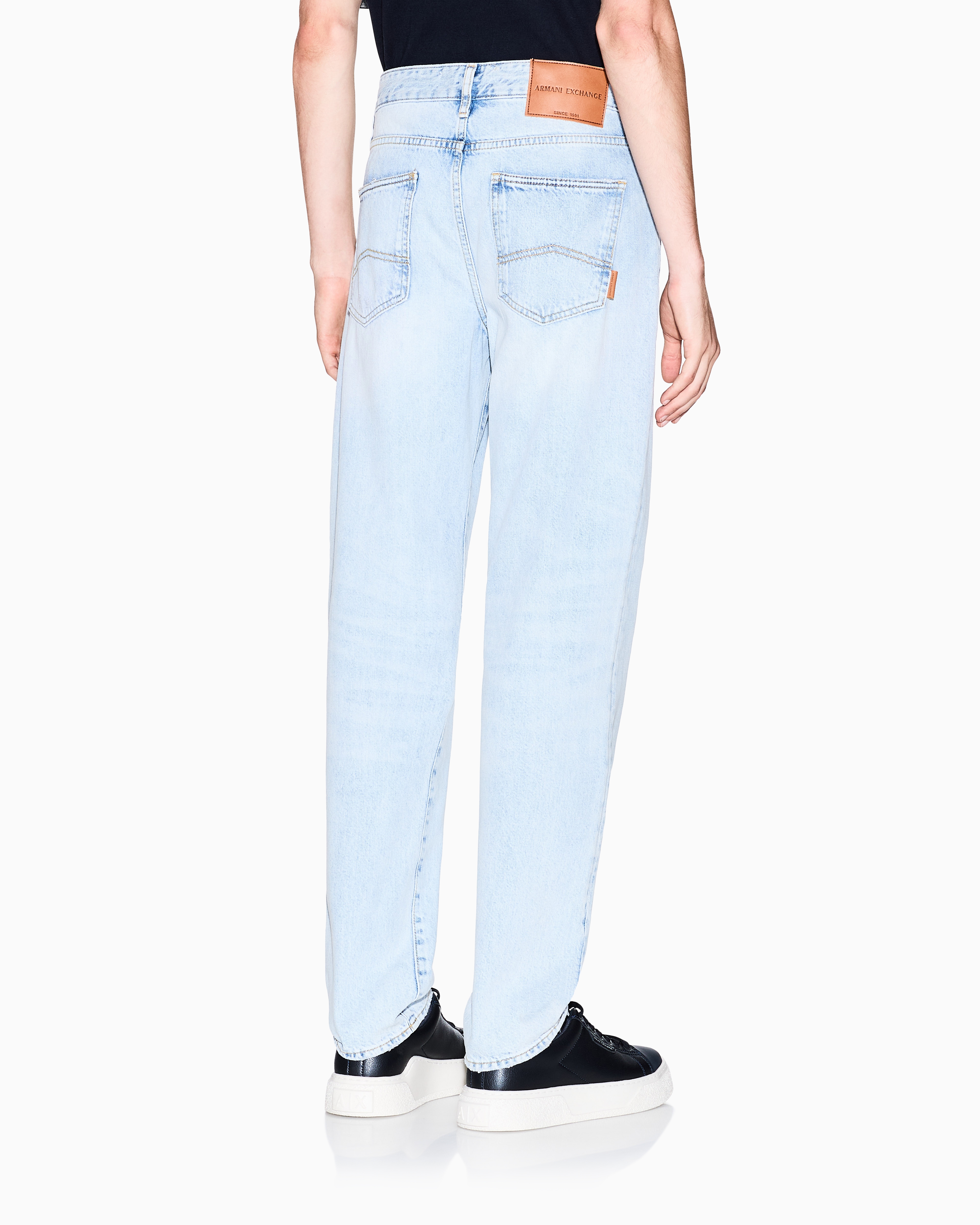 Armani Exchange - Slim Fit Denim Jeans, Man, Blue, Size: