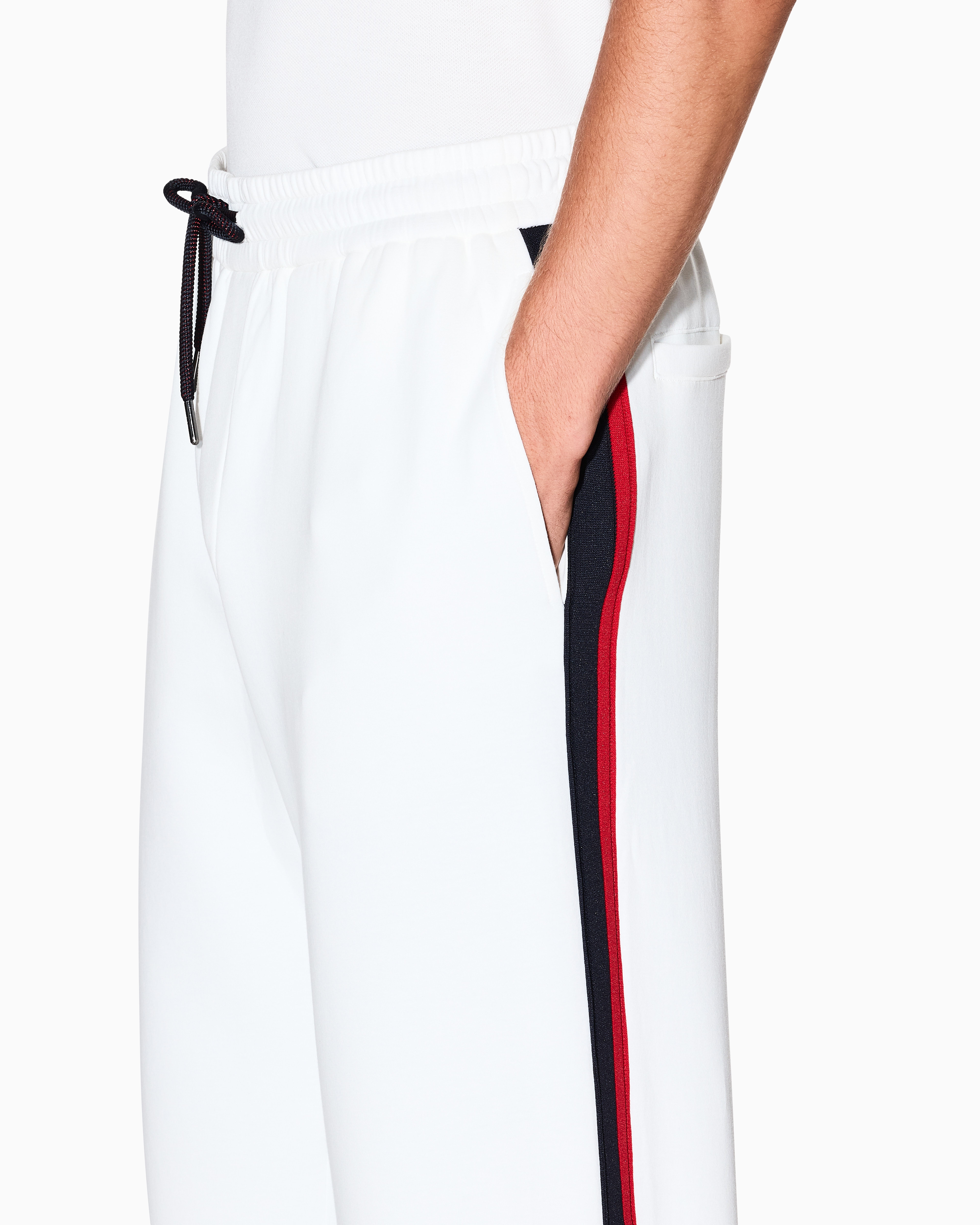 Armani Exchange - Sweatpants, Man, White, Size: M