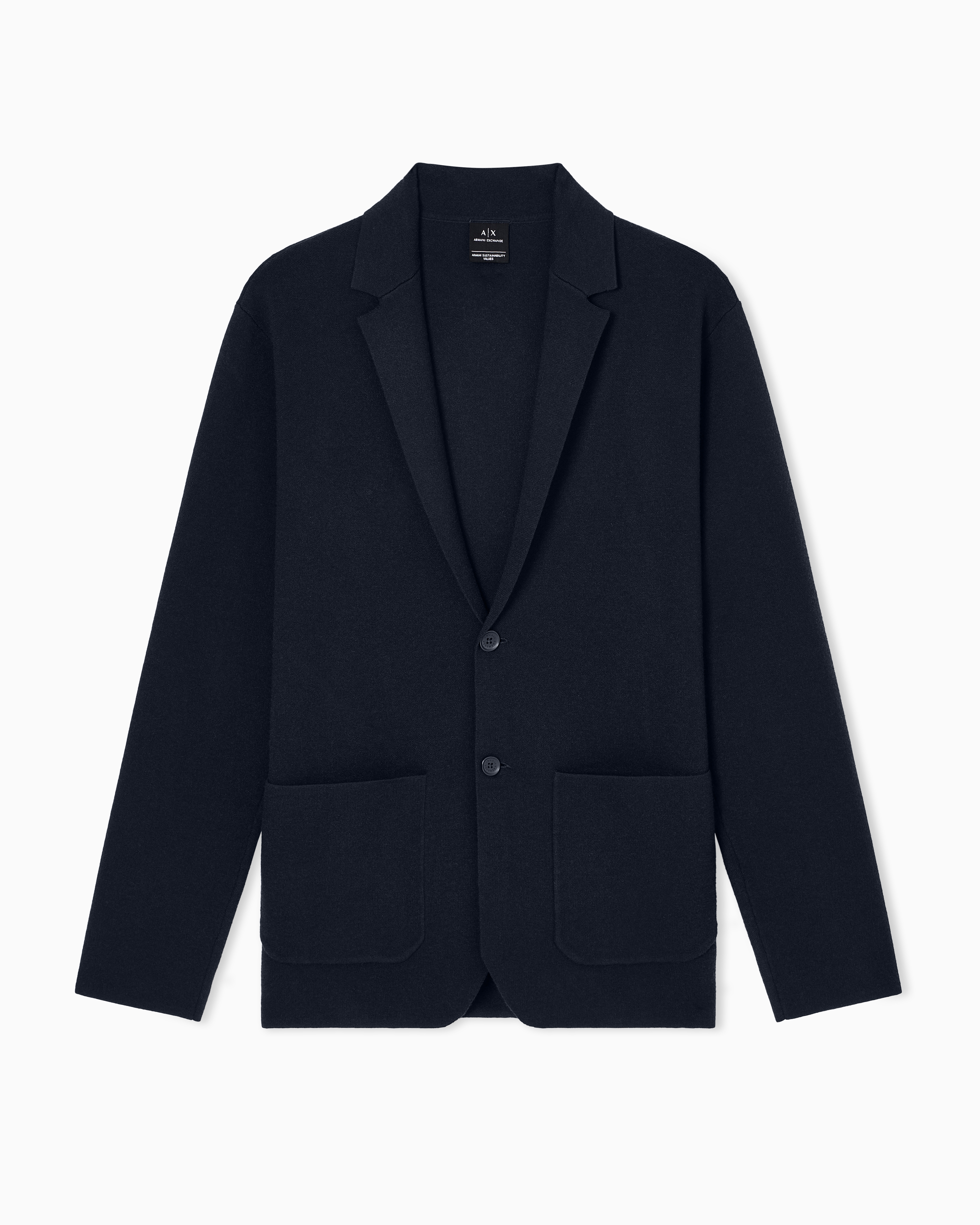 Single-breasted jacket Milano stitch knit