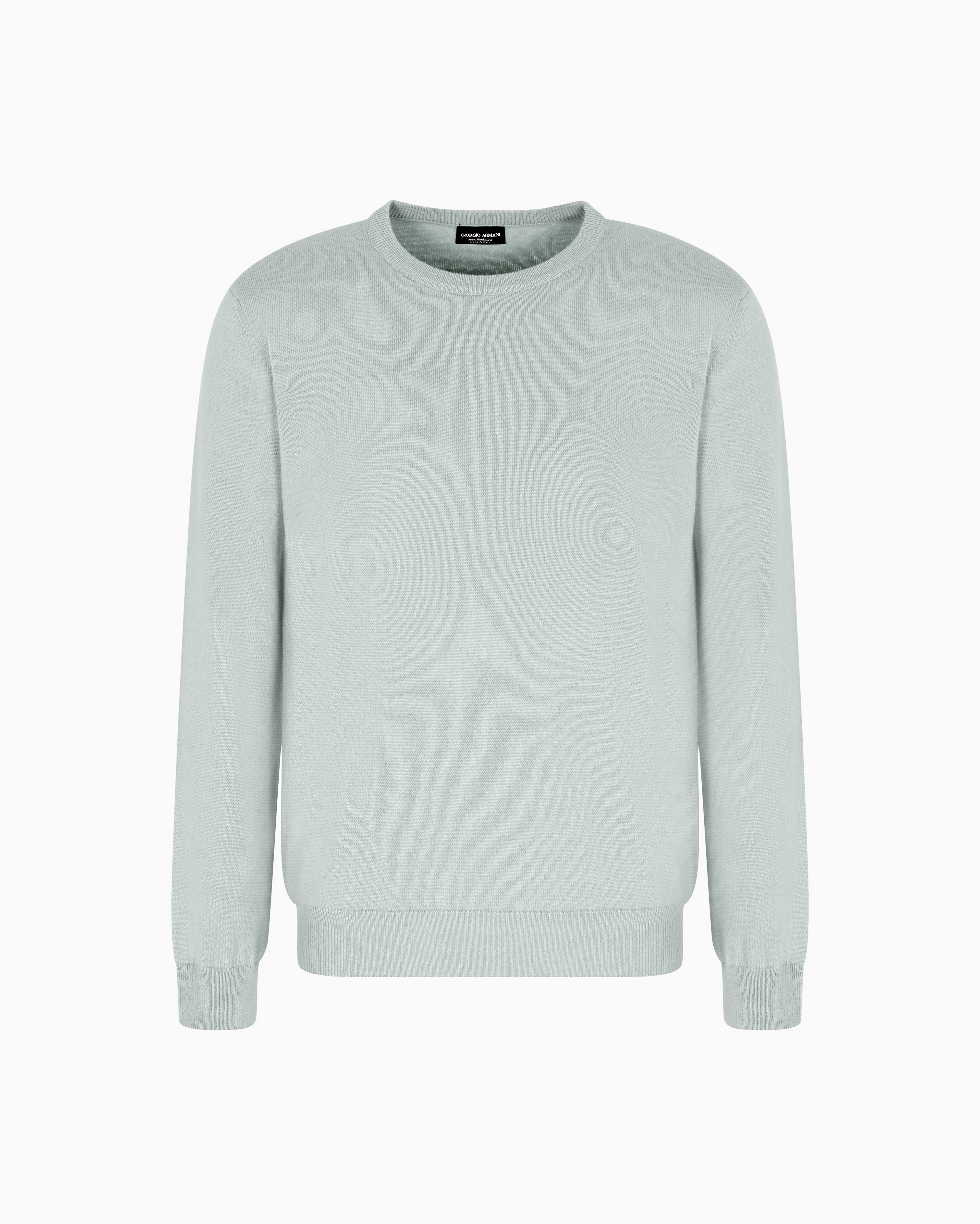 Giorgio Armani Green Cashmere Crew-Neck Jumper