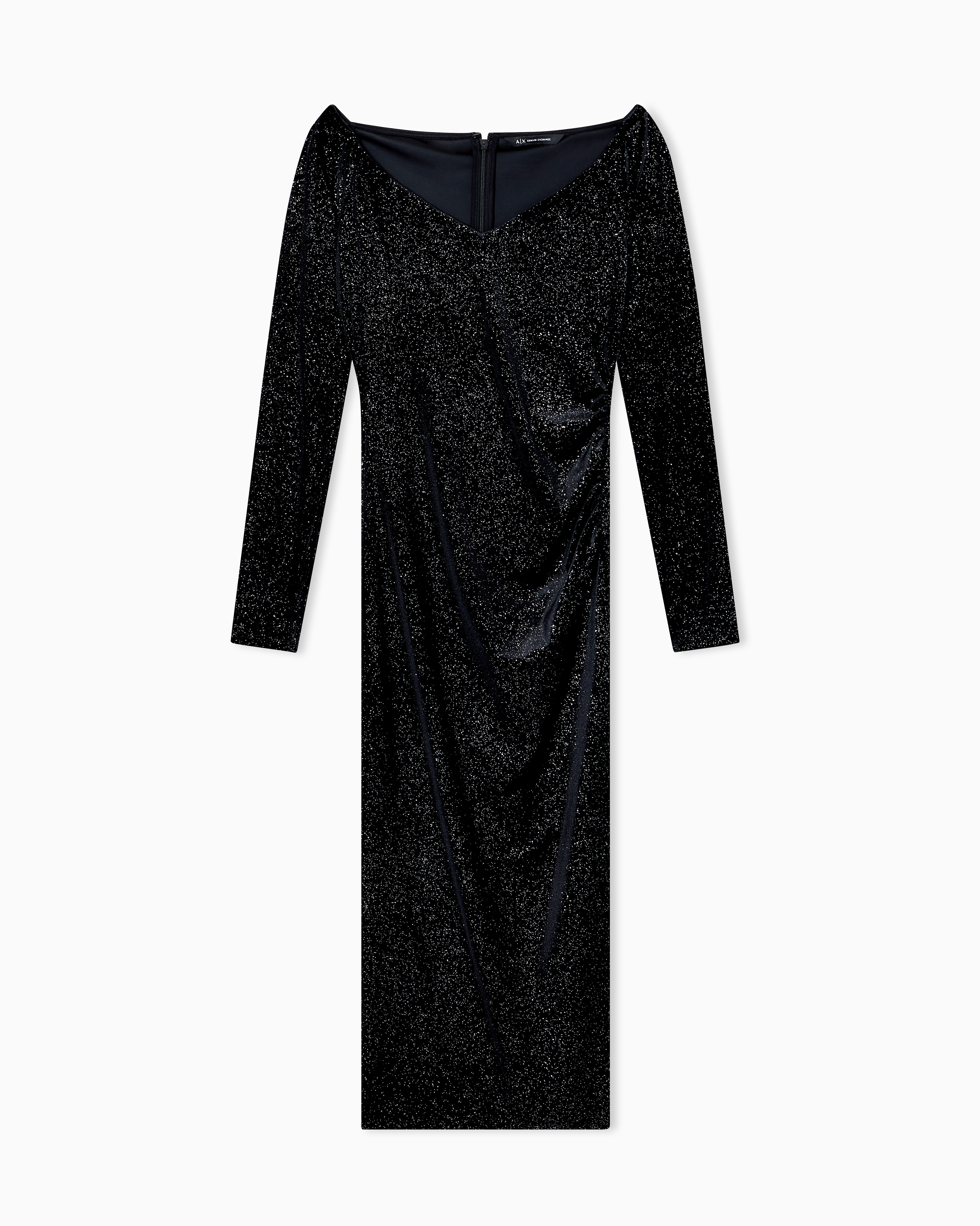 Armani Exchange - Midi Dresses, Woman, Black, Size: