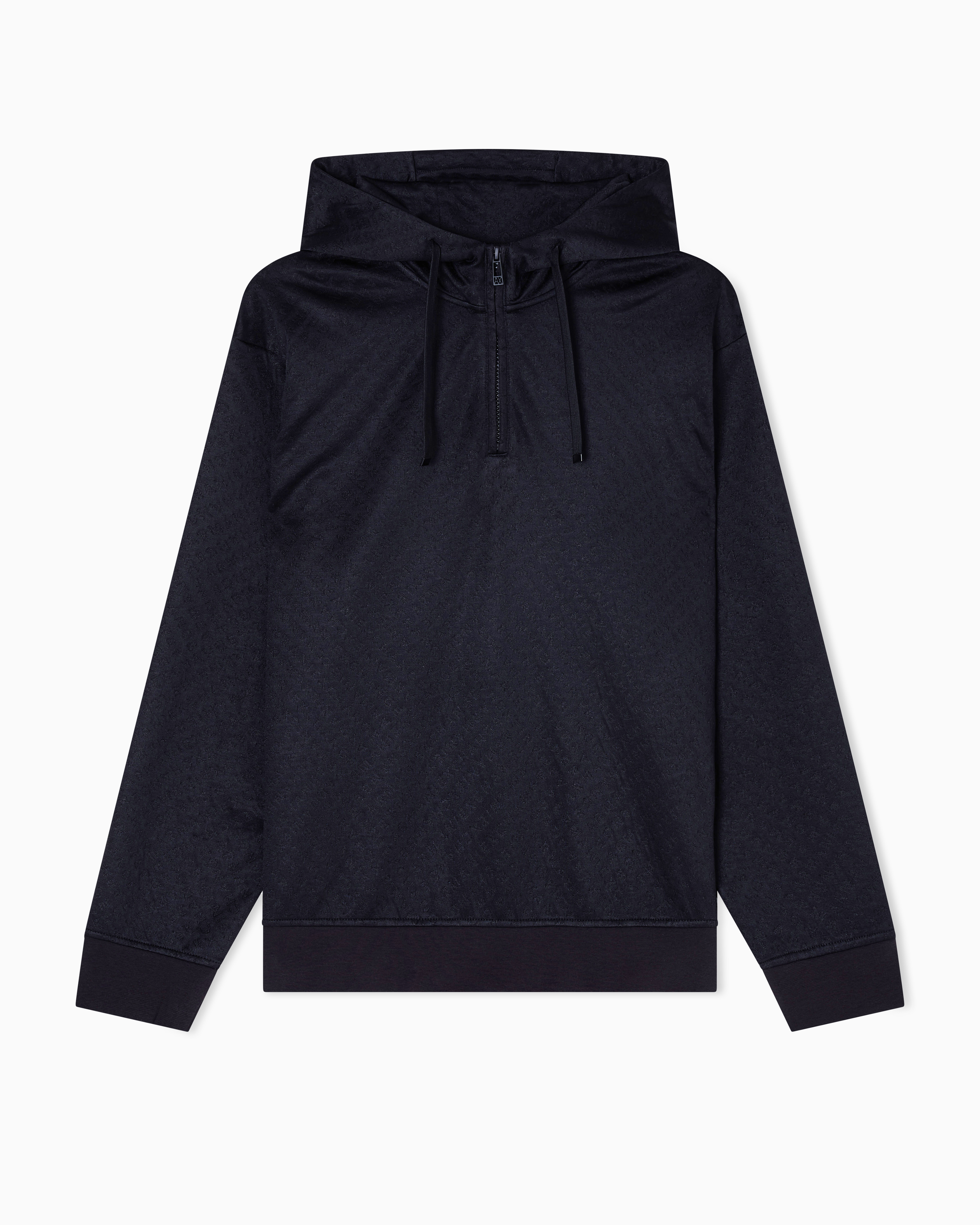 トップス Emporio Armani archive Tight knit hoodie XM001355_AF16259_FC022_F_FW202