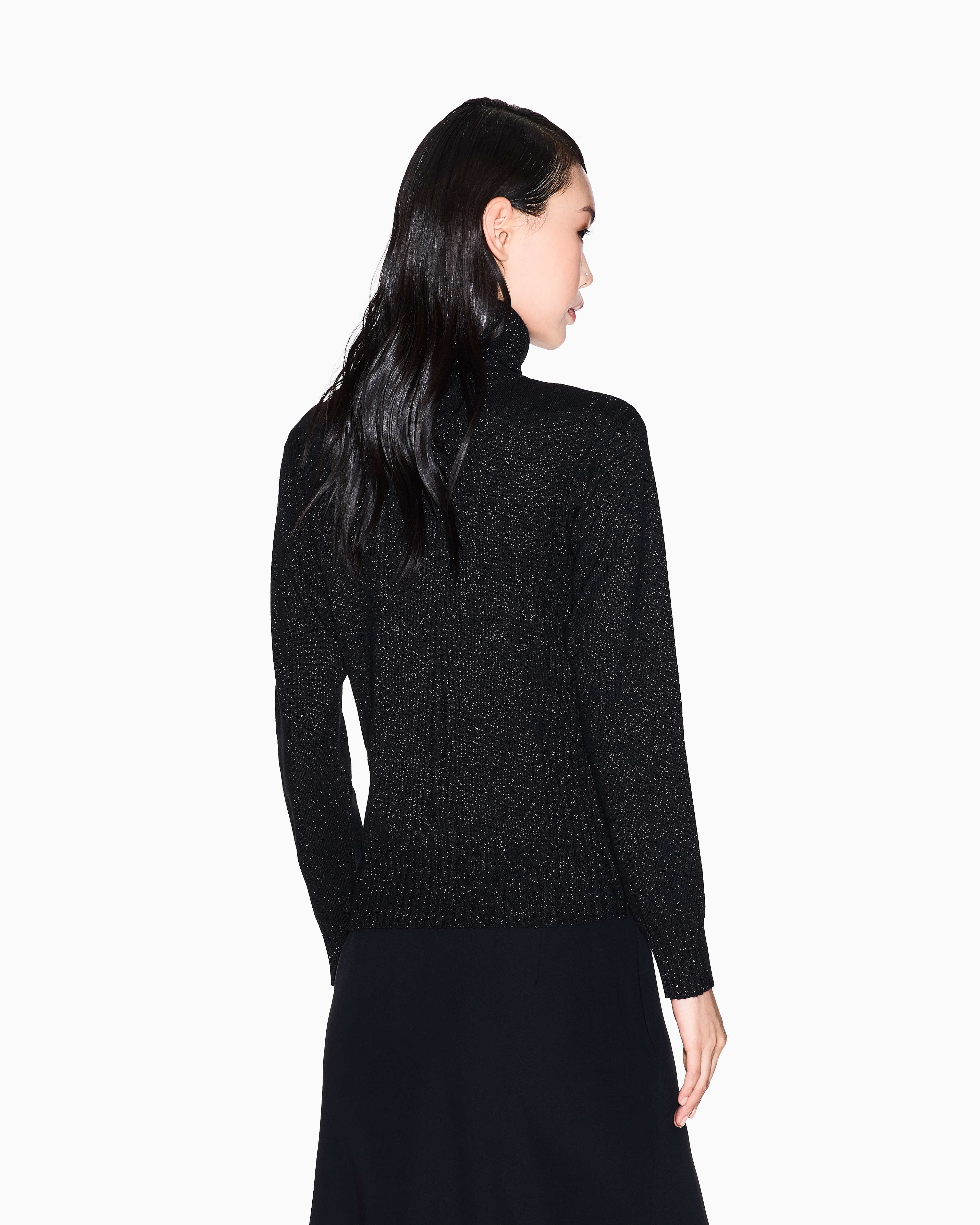 Armani Exchange - Turtlenecks, Woman, Black, Size: