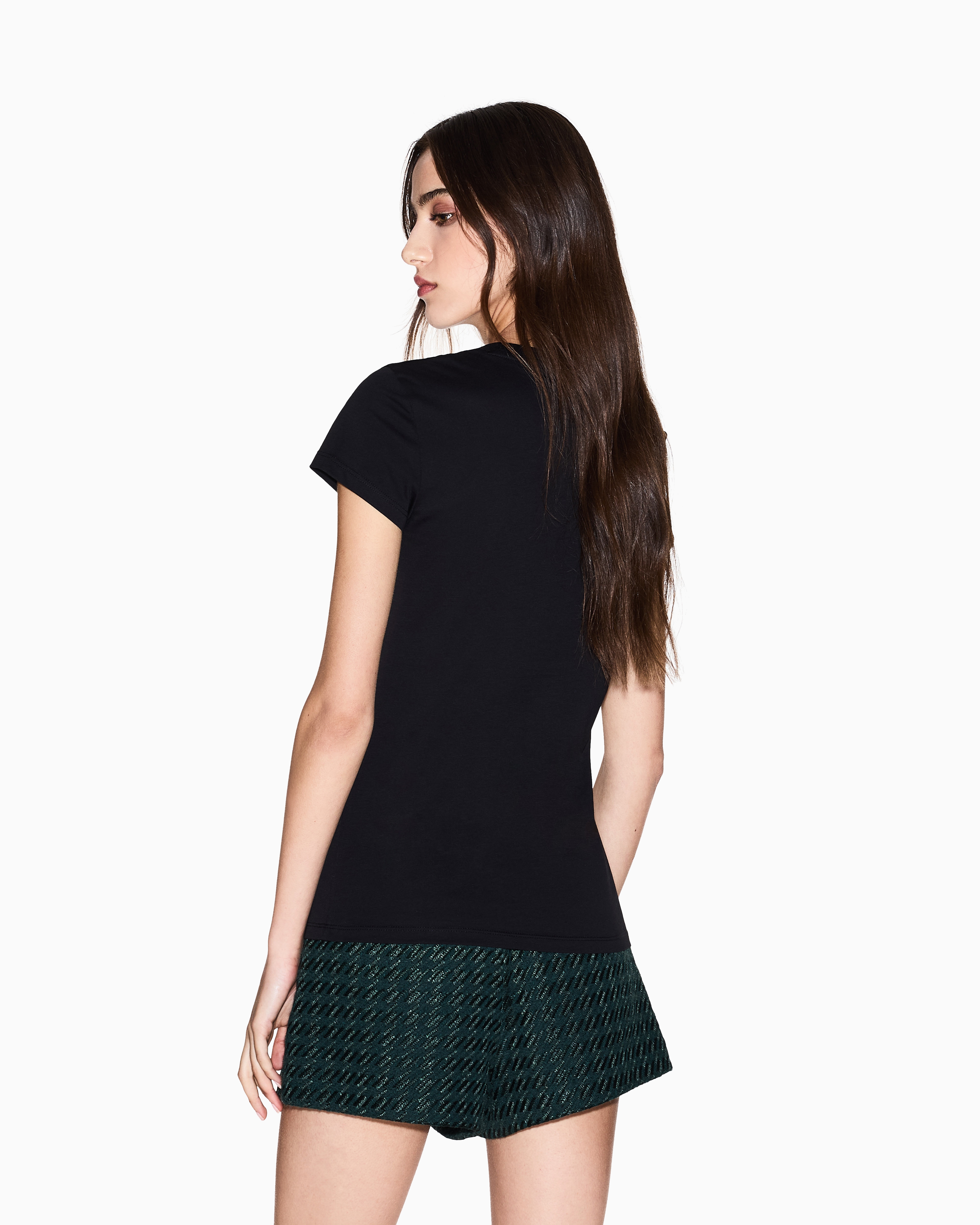 Slim fit T-shirt with logo lettering