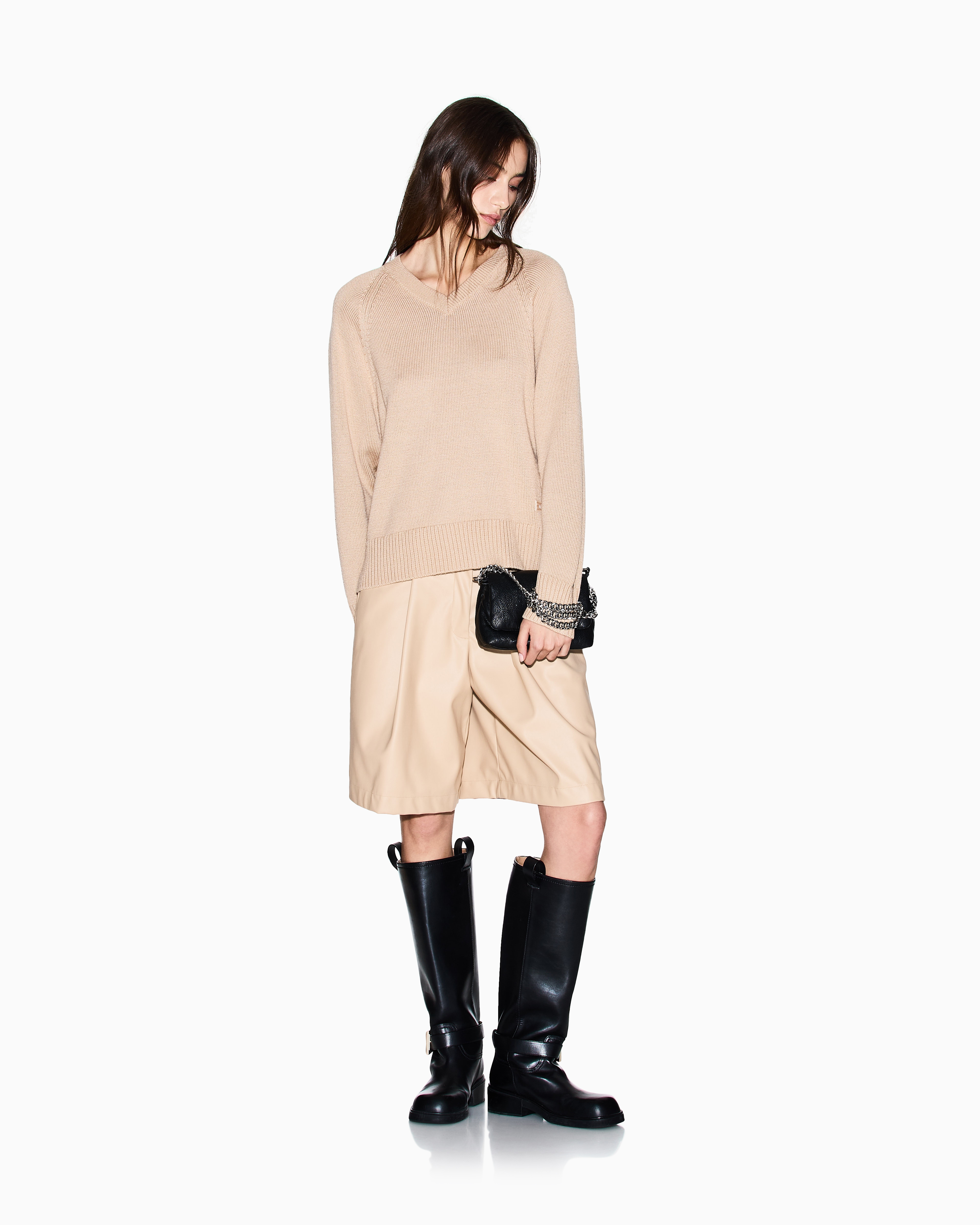 Armani Exchange - Jumpers, Woman, Camel, Size: