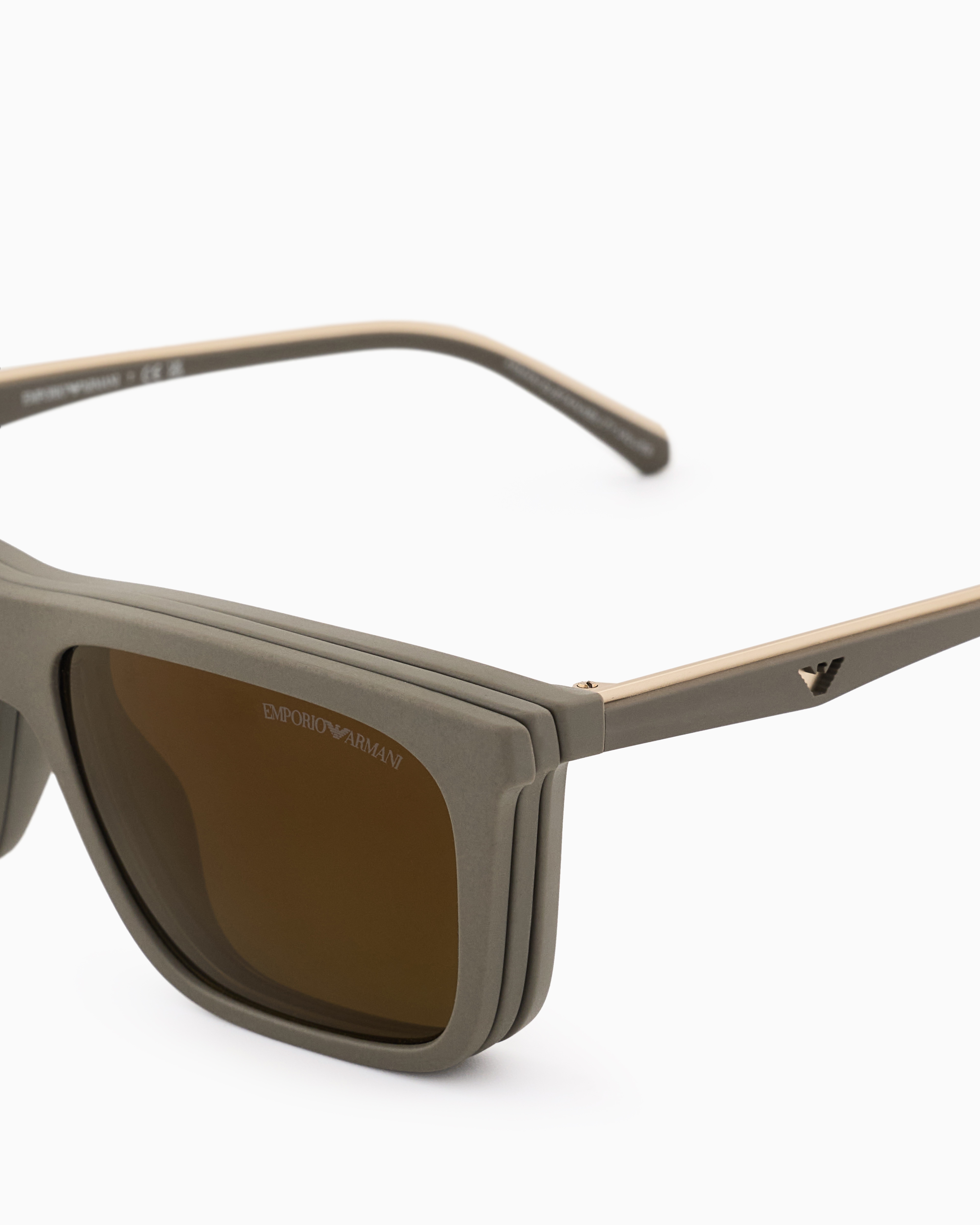 Emporio Armani - Men’s square sunglasses, Man, Size: 54L