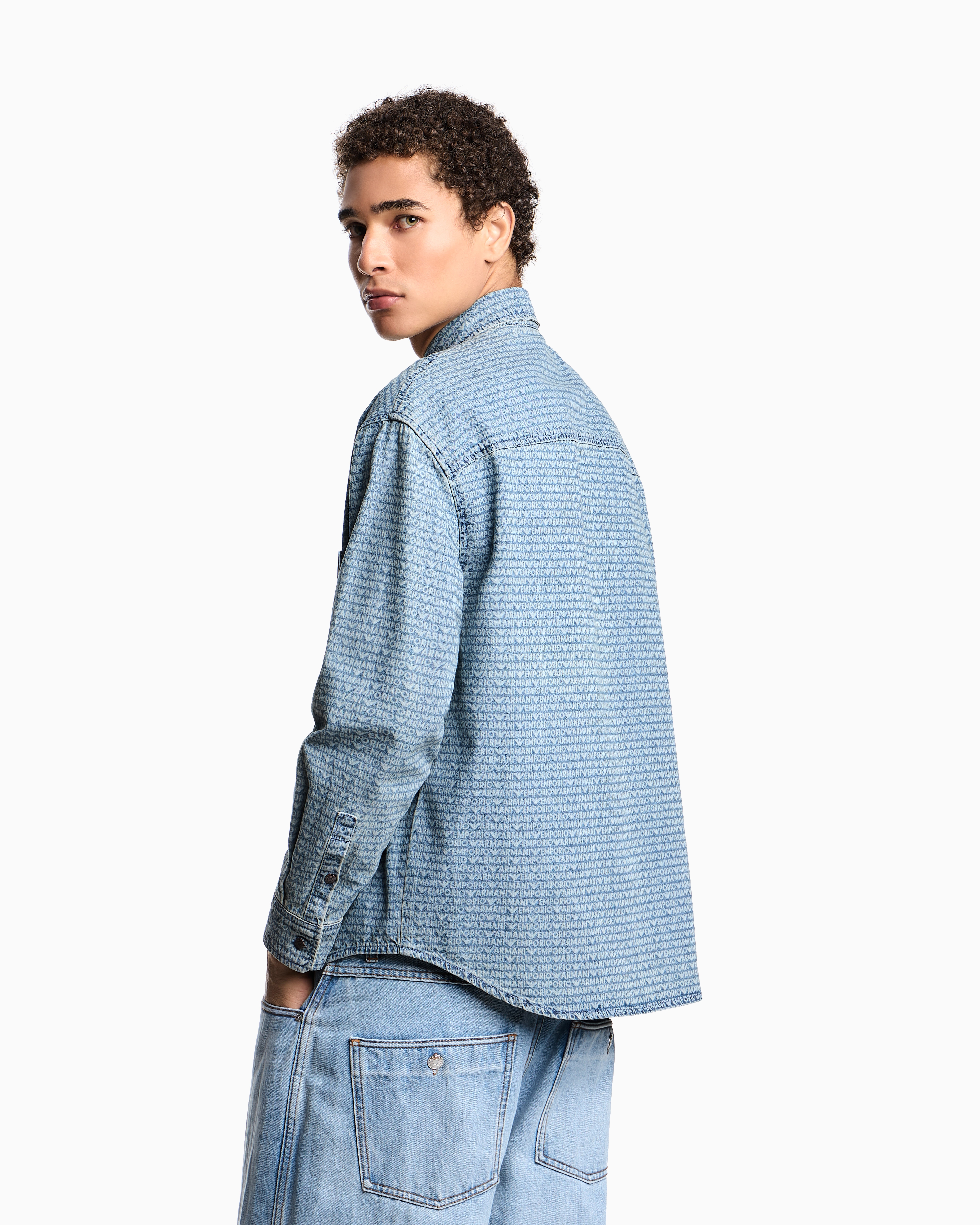 GIORGIO ARMANI GOLF ロゴデザイン オープンカラーシャツ GIORGIO ARMANI GOLF ロゴデザイン オープンカラーシャツ