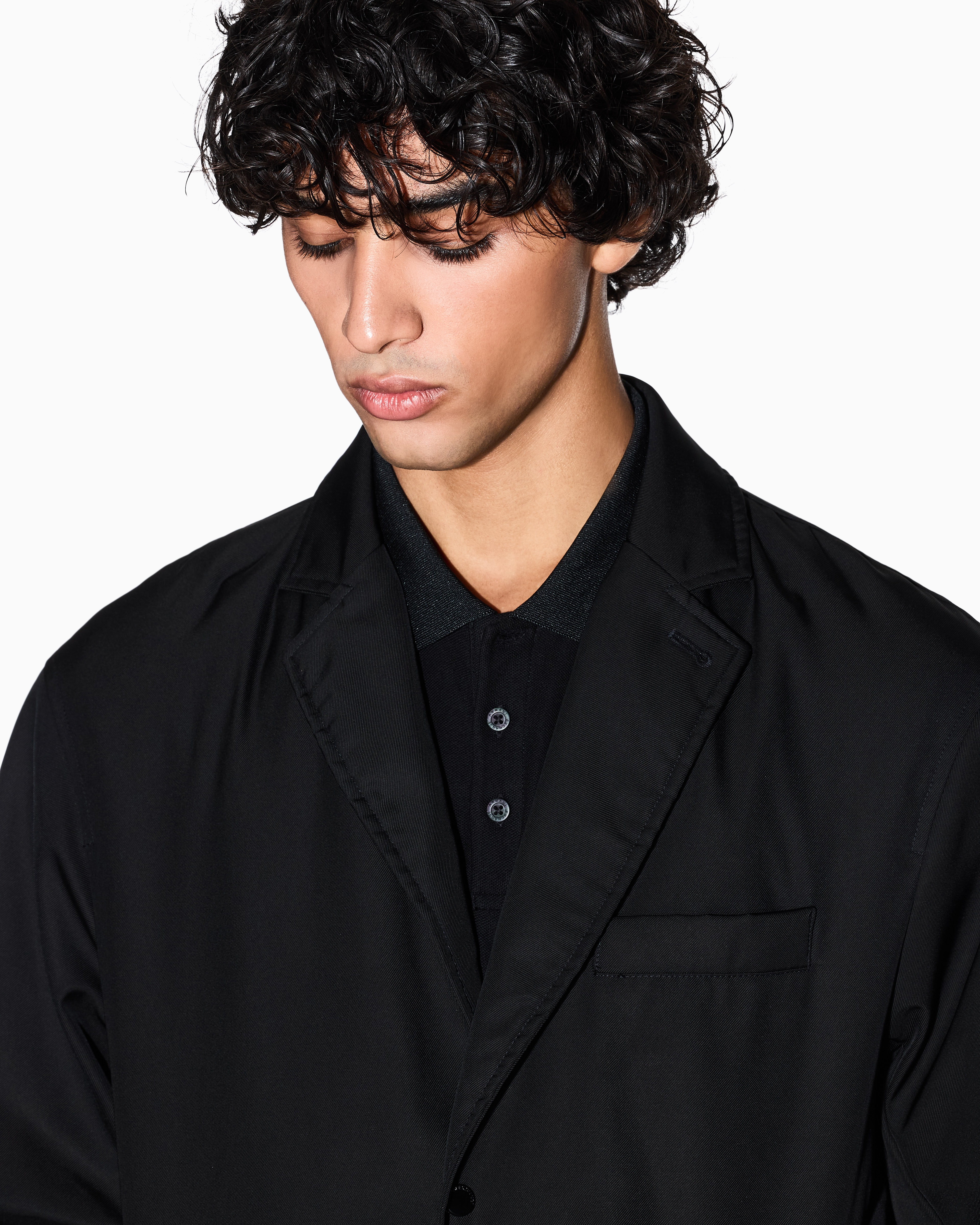 Armani Exchange - Single-breasted coat, Man, Black, Size: