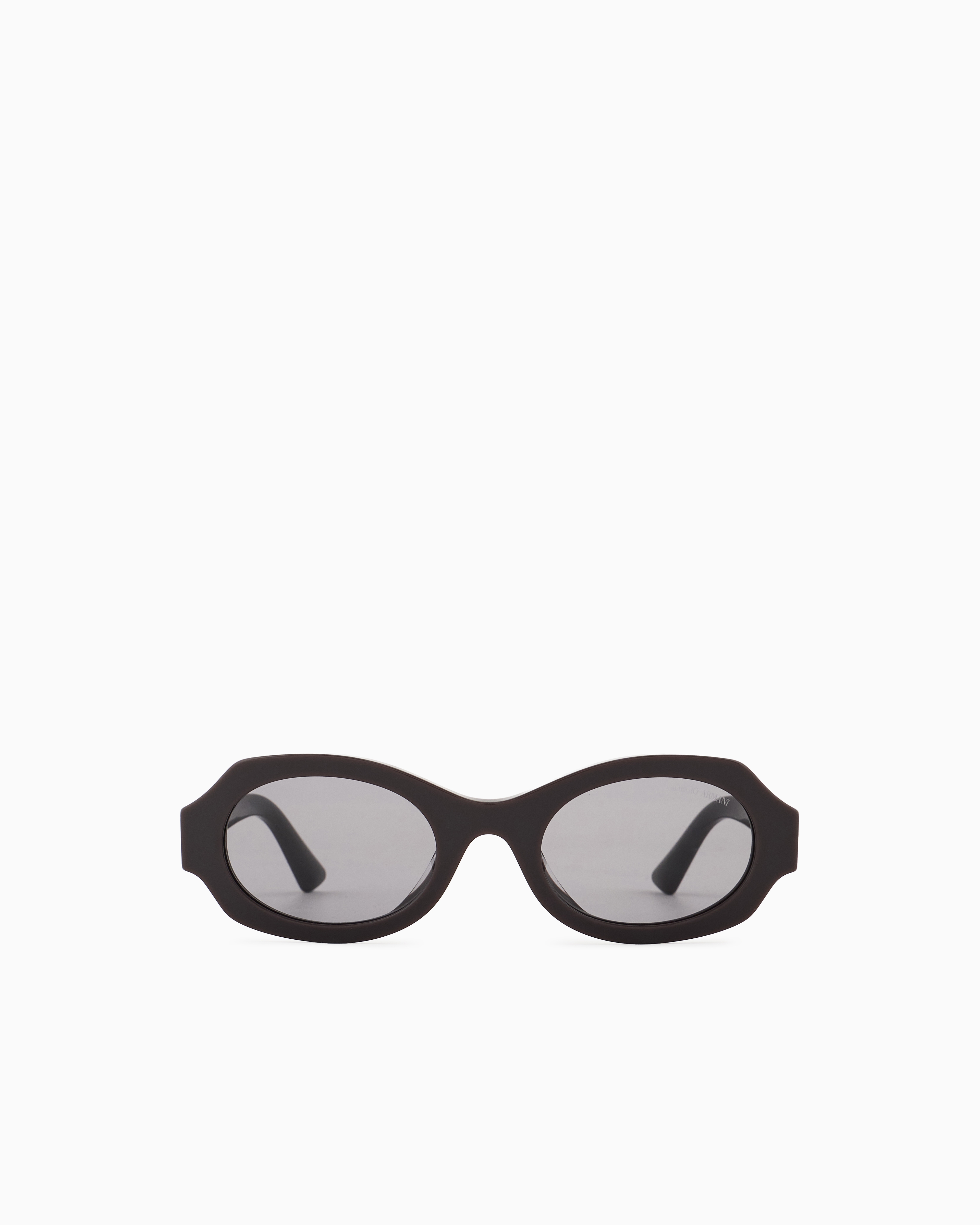 Giorgio Armani Oval Women's Sunglasses In Black