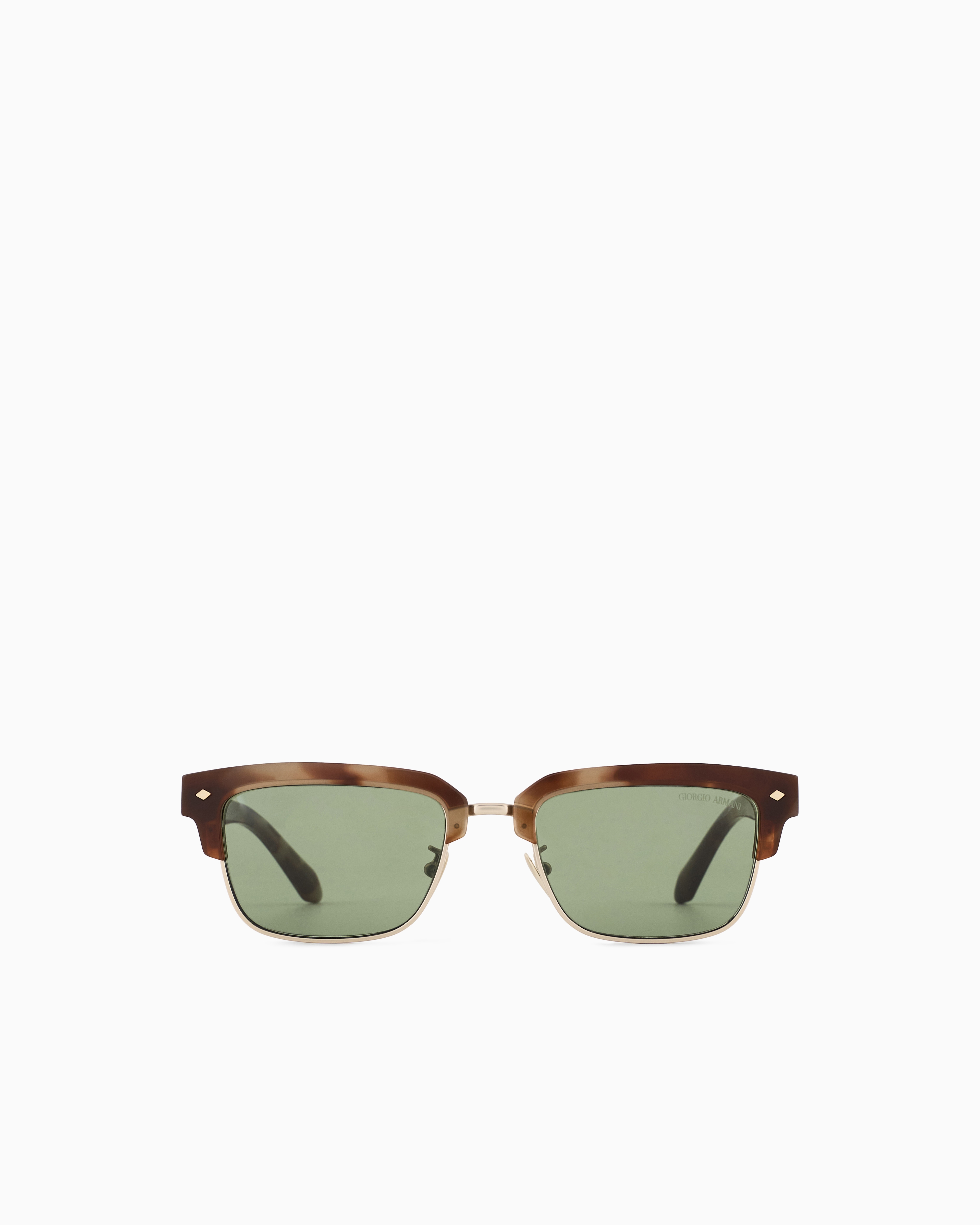 Giorgio Armani Rectangular Sunglasses In Brown