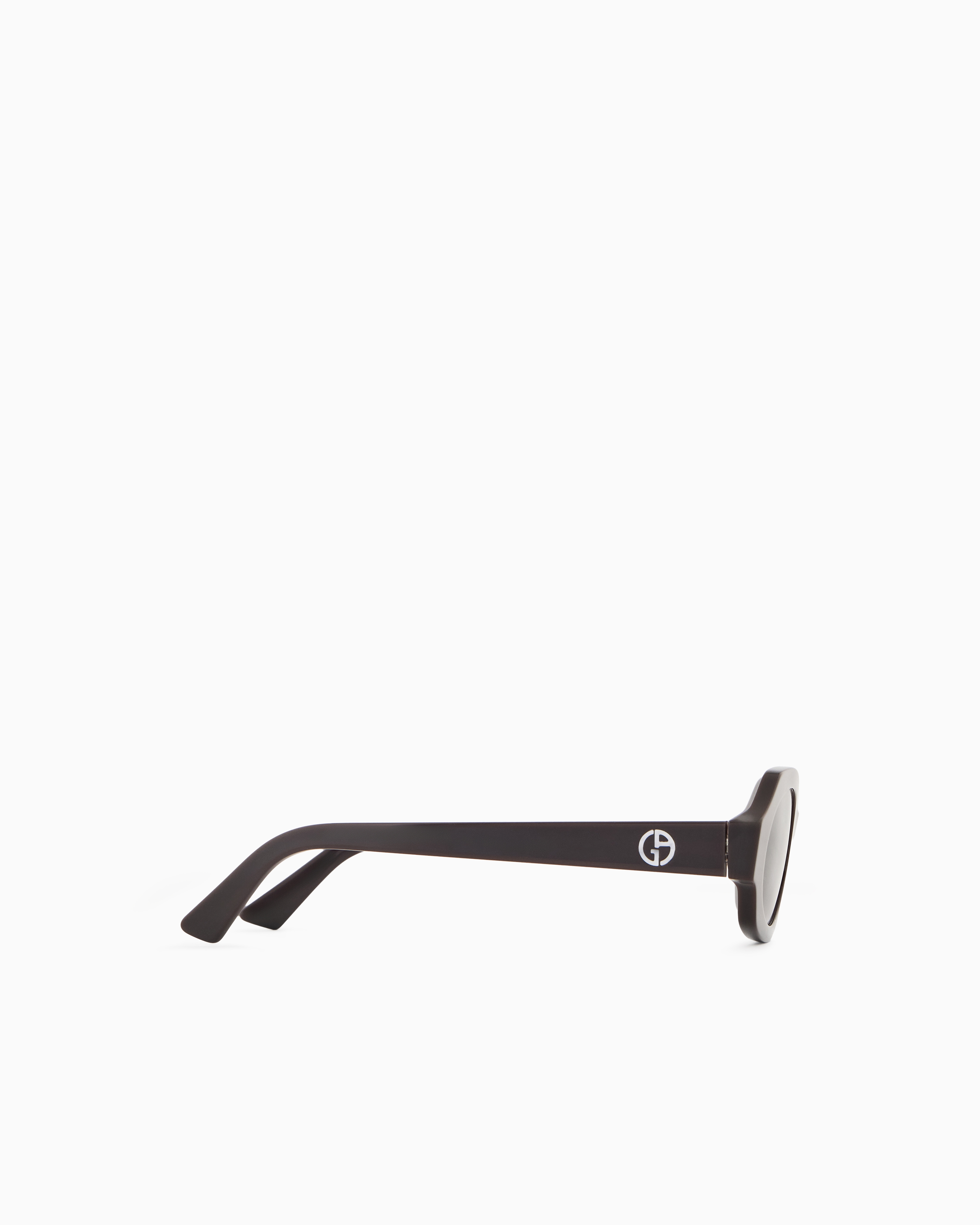 Giorgio Armani Oval Women's Sunglasses In Black
