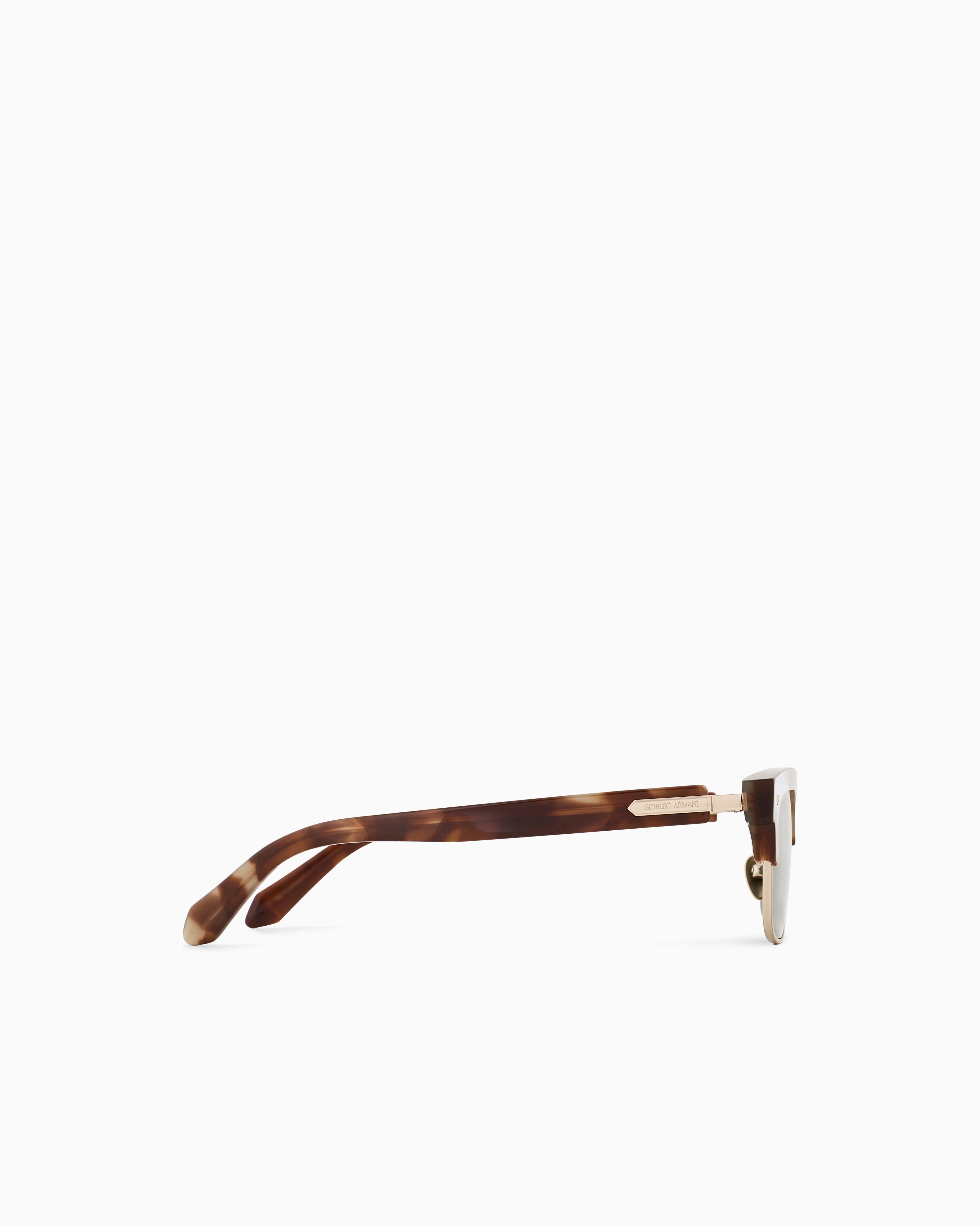 Giorgio Armani Rectangular Sunglasses In Brown