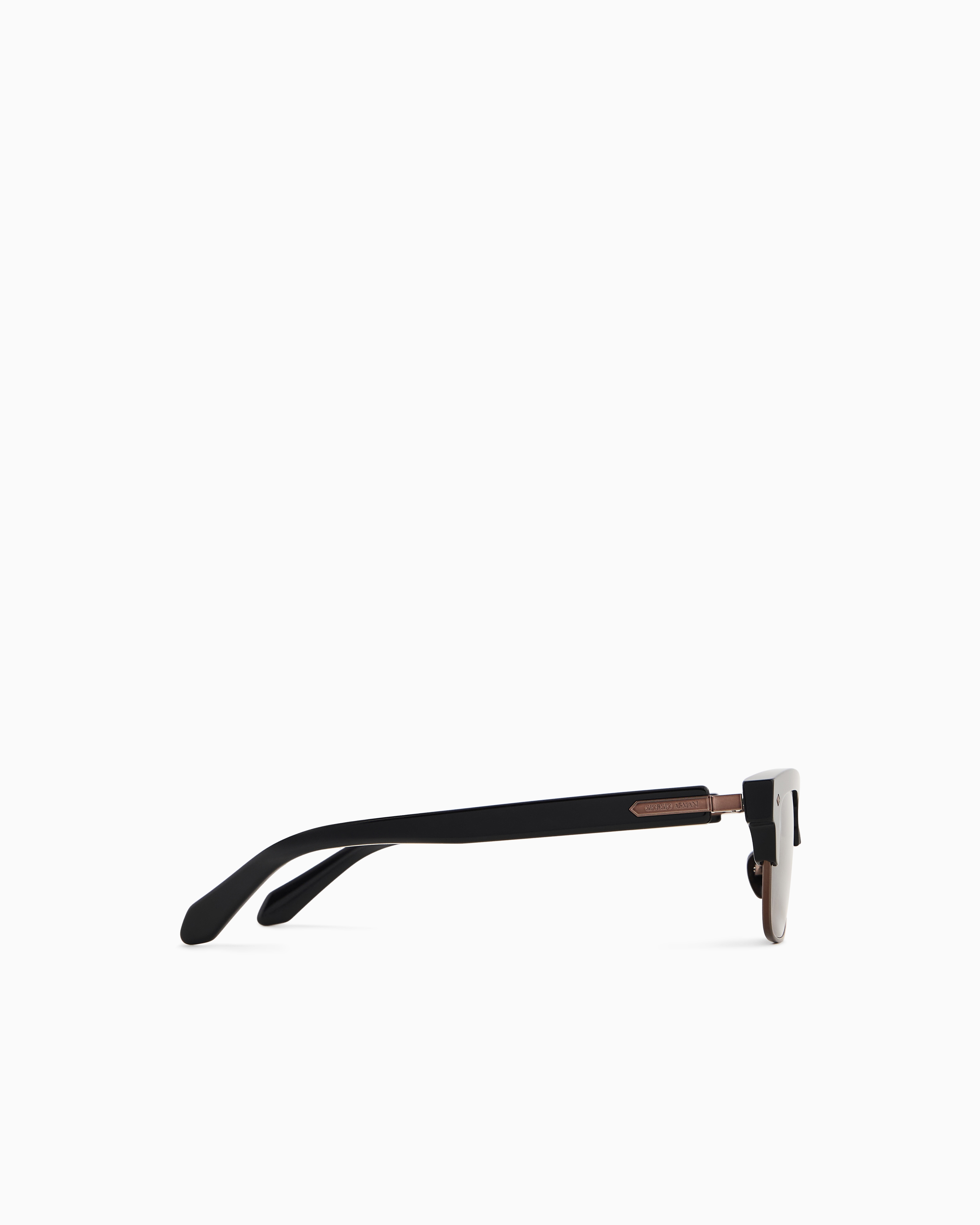 Giorgio Armani Rectangular Sunglasses In Black