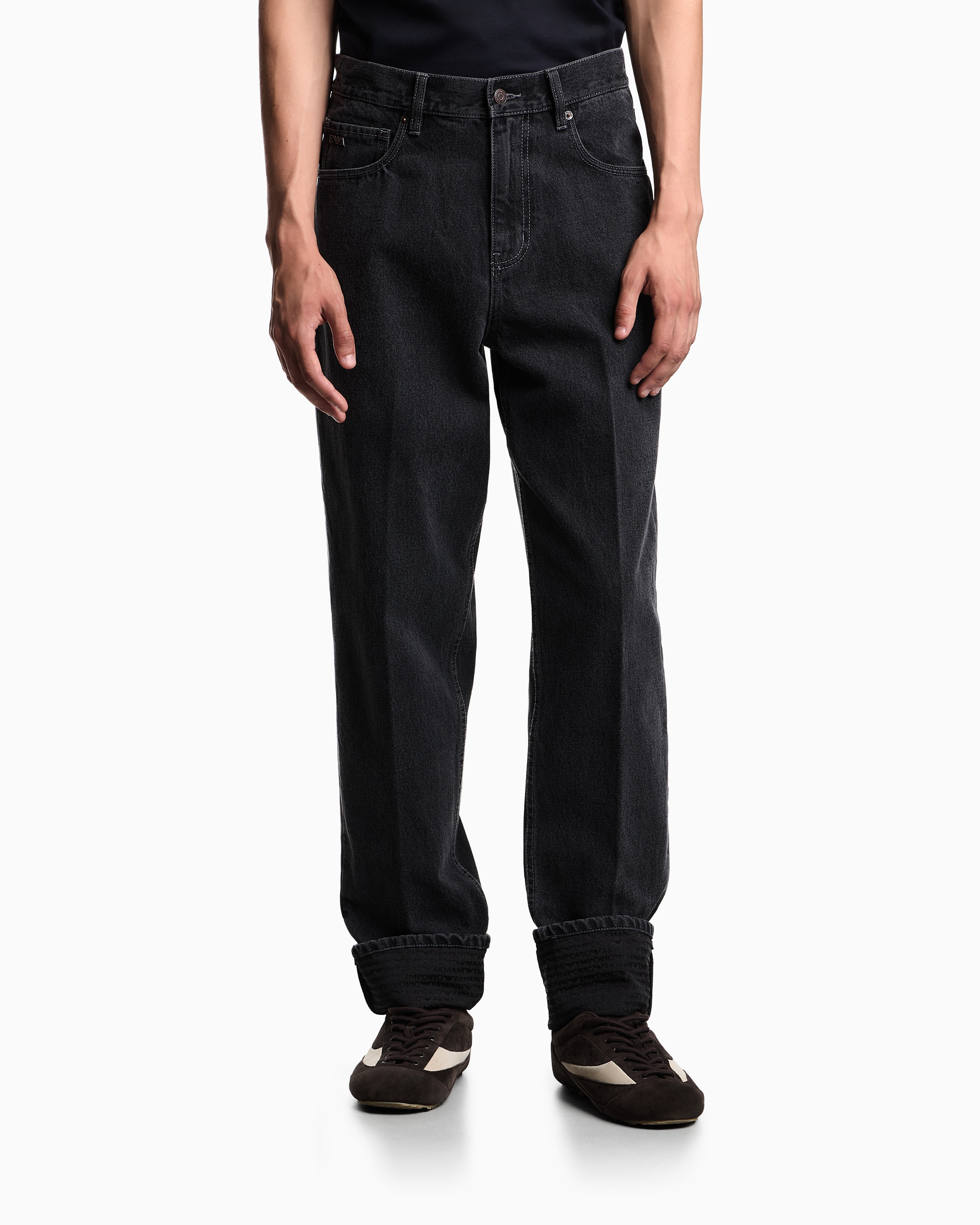 パンツ archive ARMANI JEANS baggy denims black パンツ archive ARMANI JEANS baggy denims black undefined