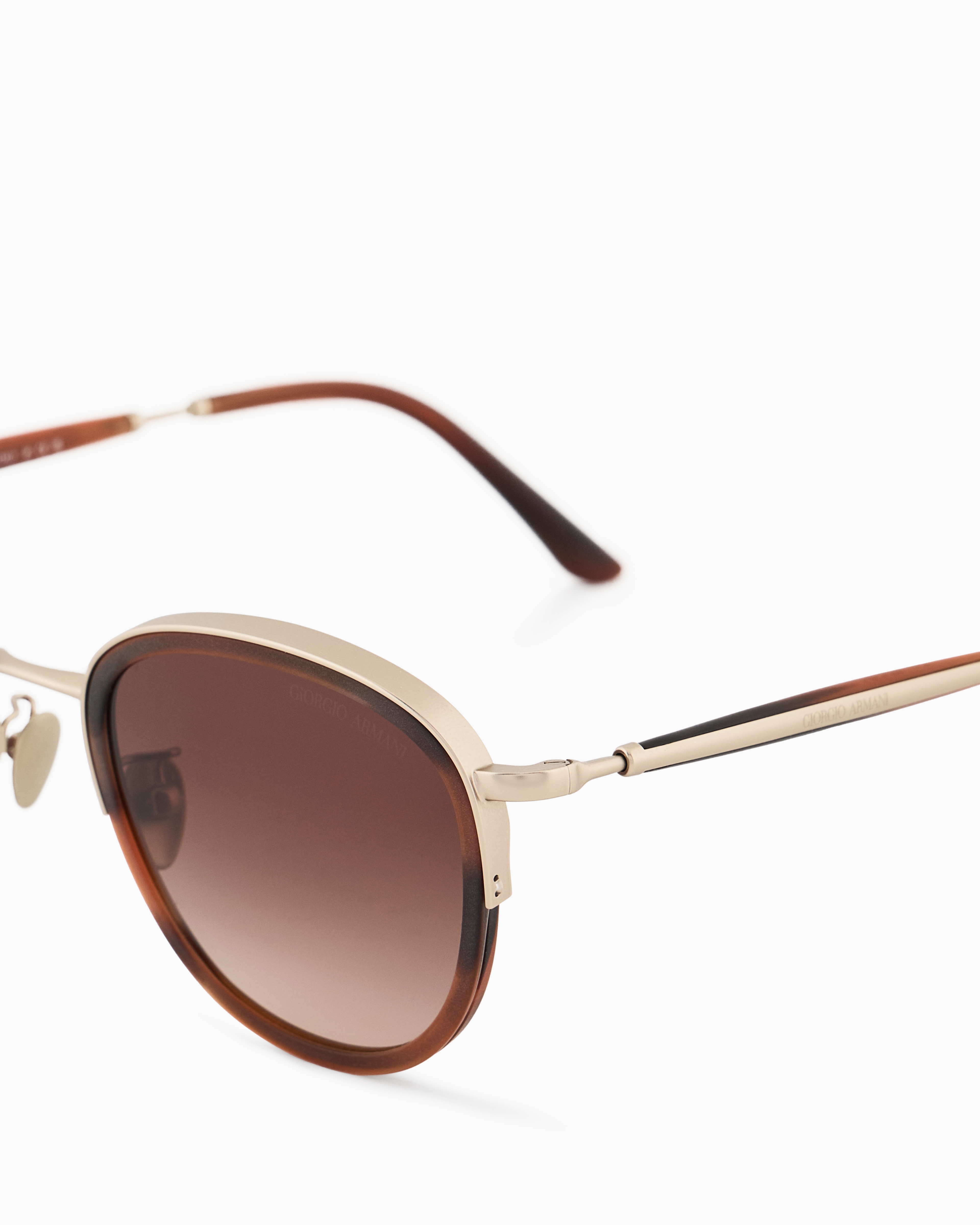 Giorgio Armani Men's Square Sunglasses In Brown