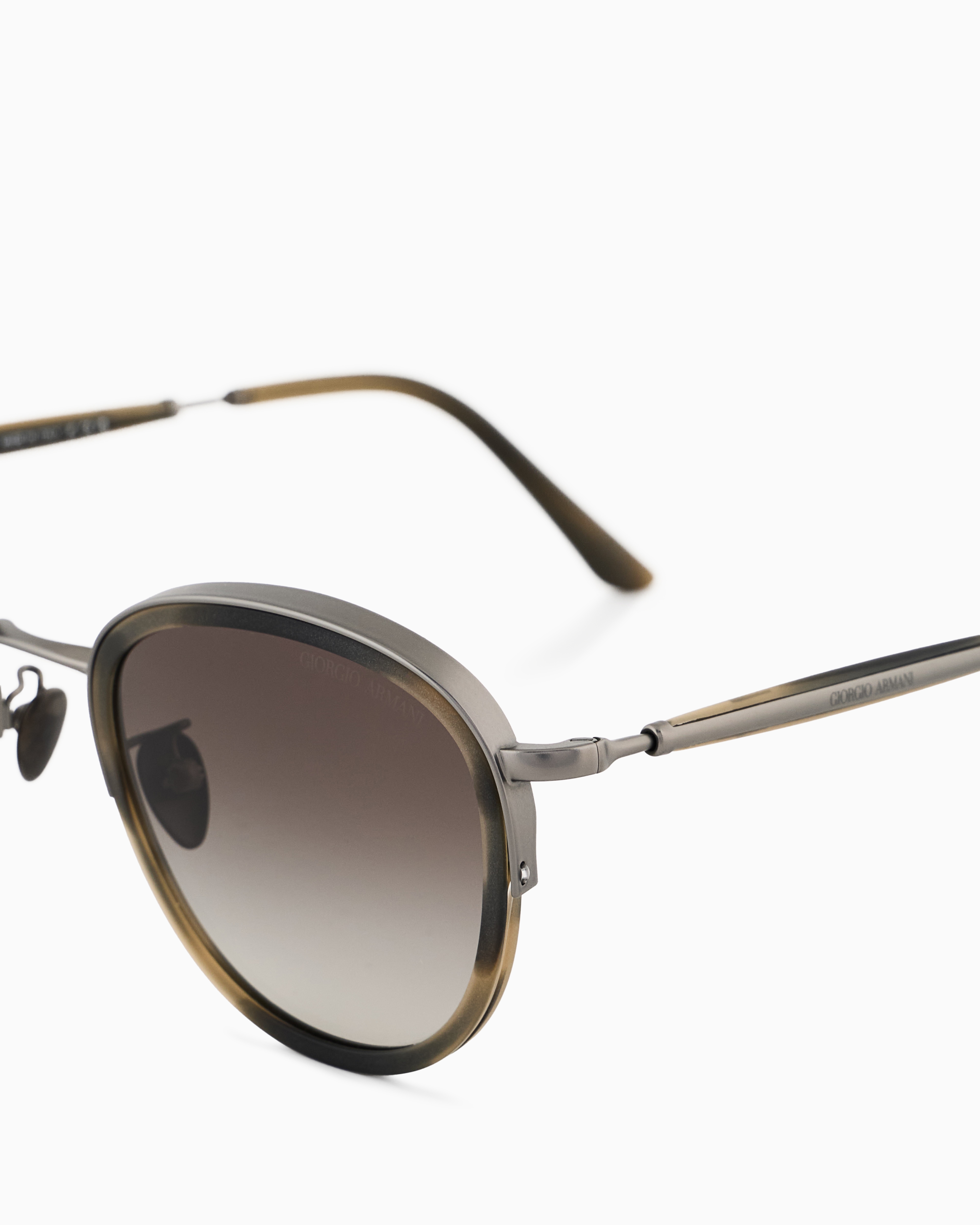 Giorgio Armani Men's Square Sunglasses In Brown