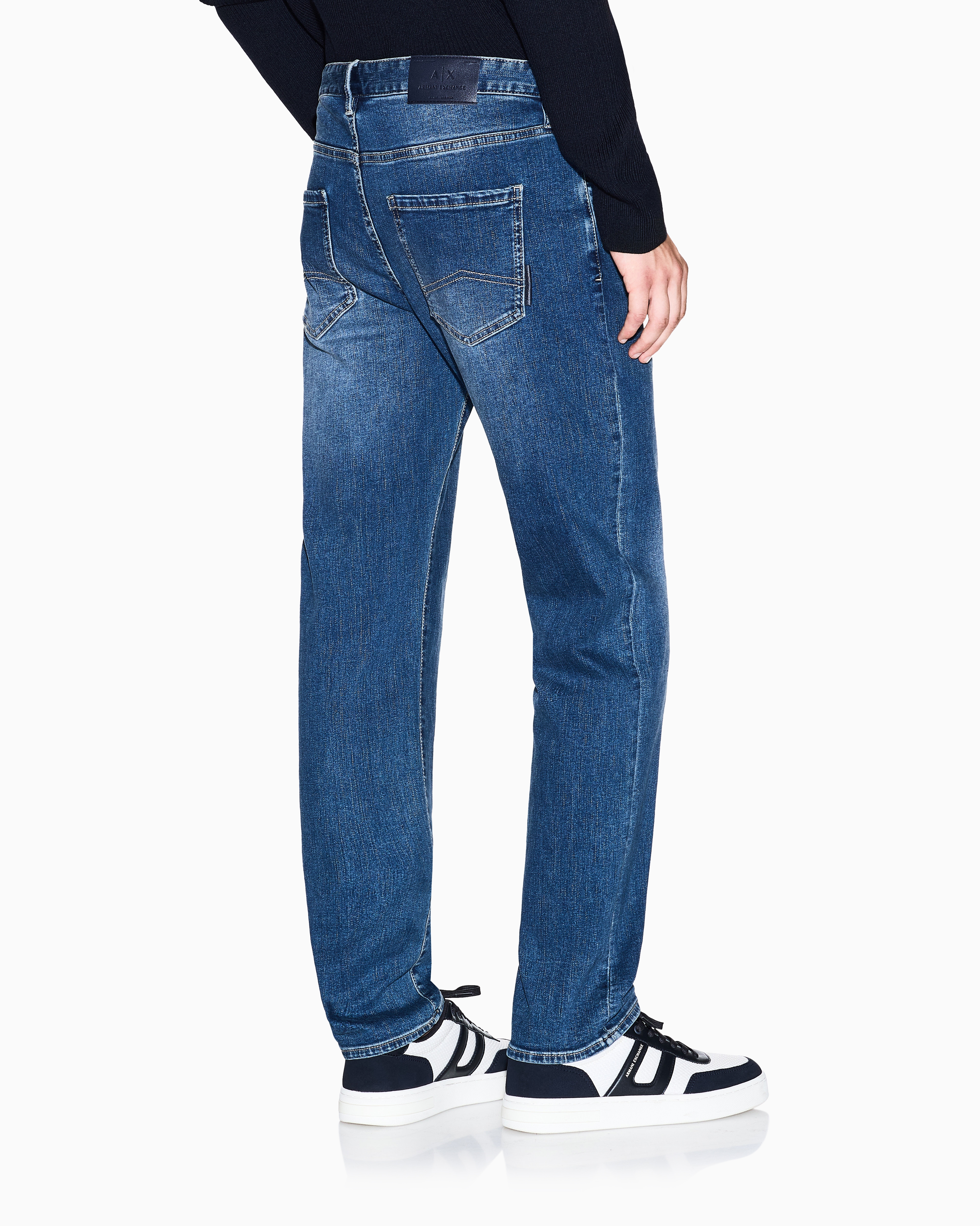 Armani Exchange - Slim Jeans, Man, Blue, Size: