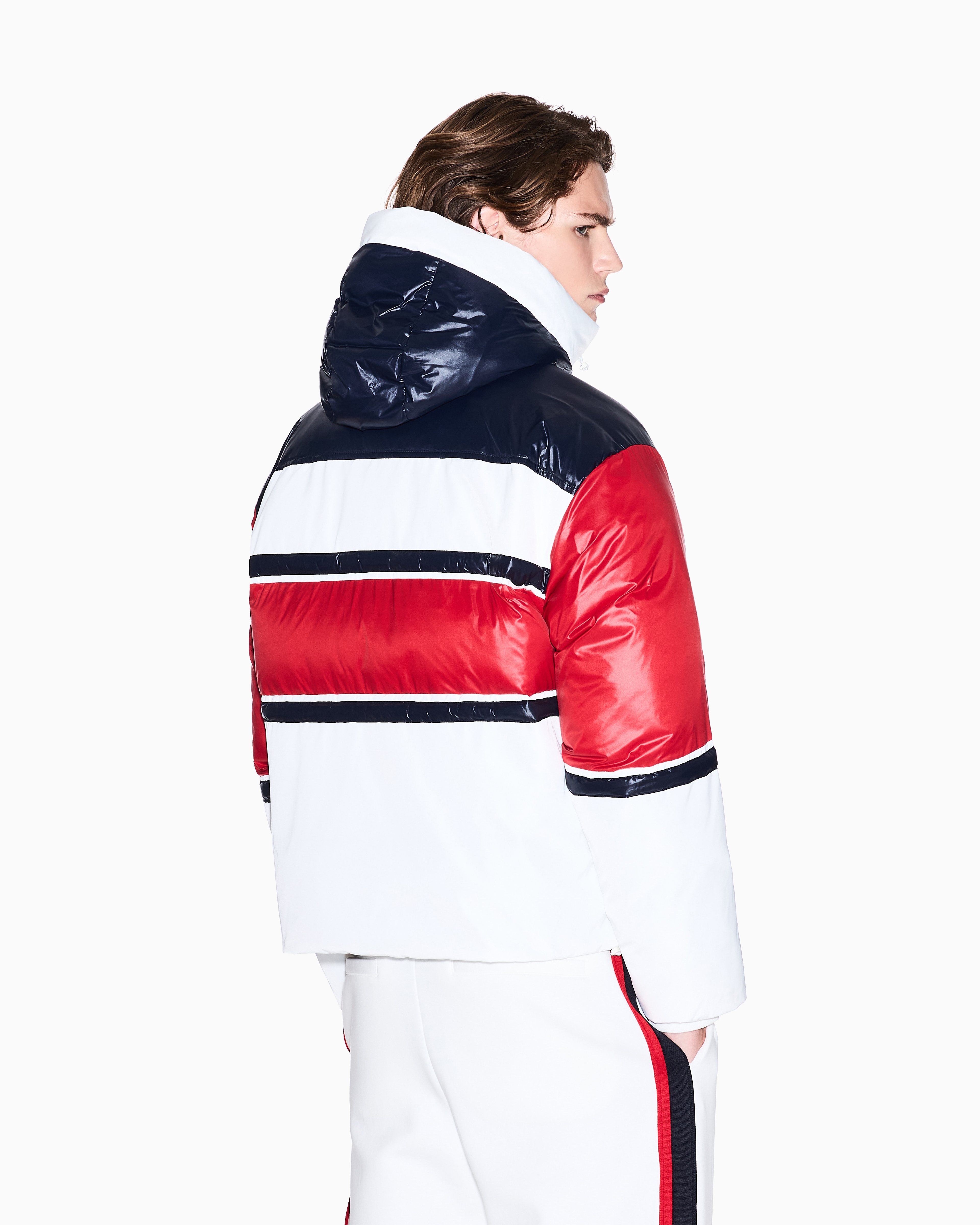 Armani Exchange - Jacket with contrasting bands, Man, White, Size: M