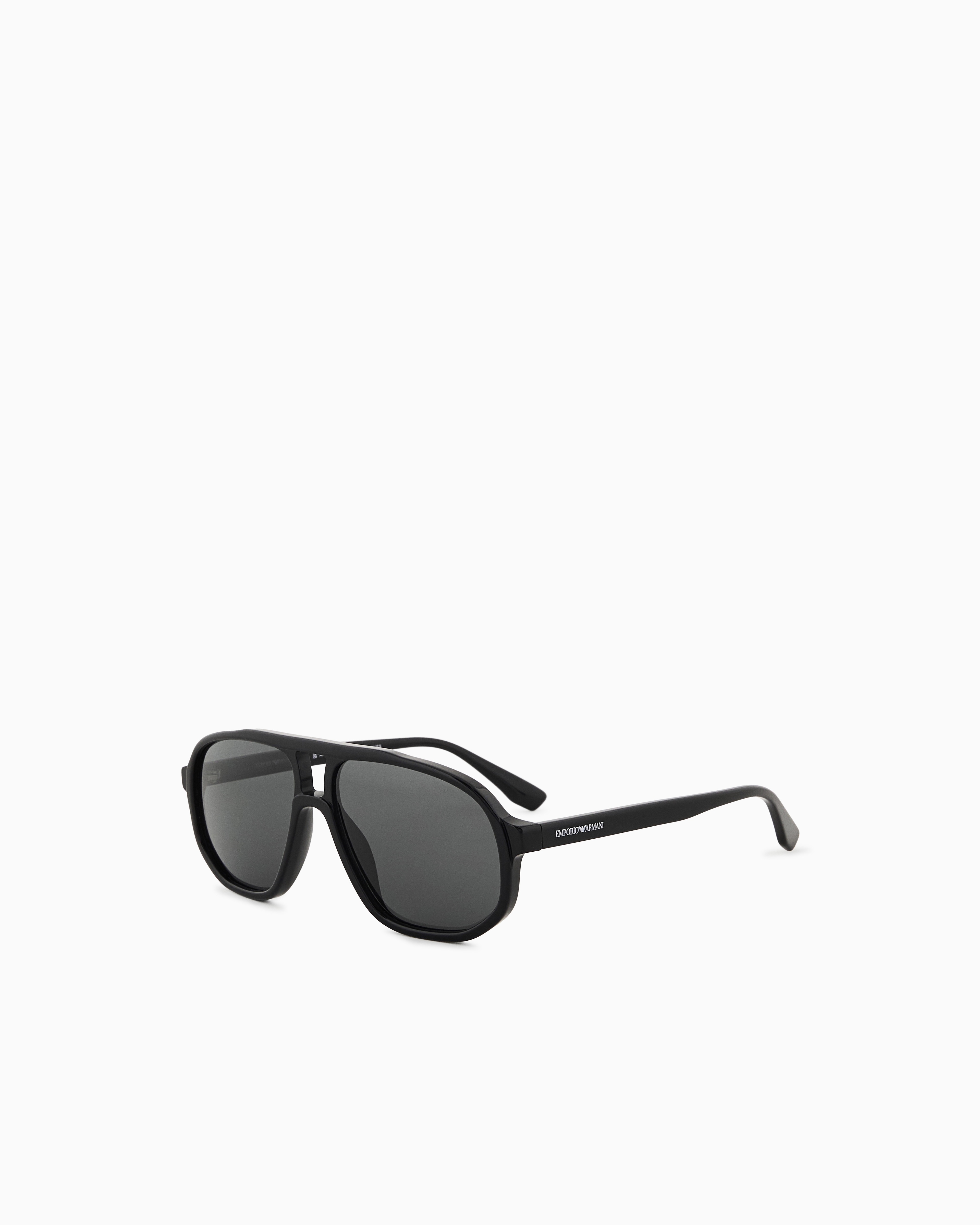 Emporio Armani - Men’s aviator sunglasses, Man, Black, Size: 57L