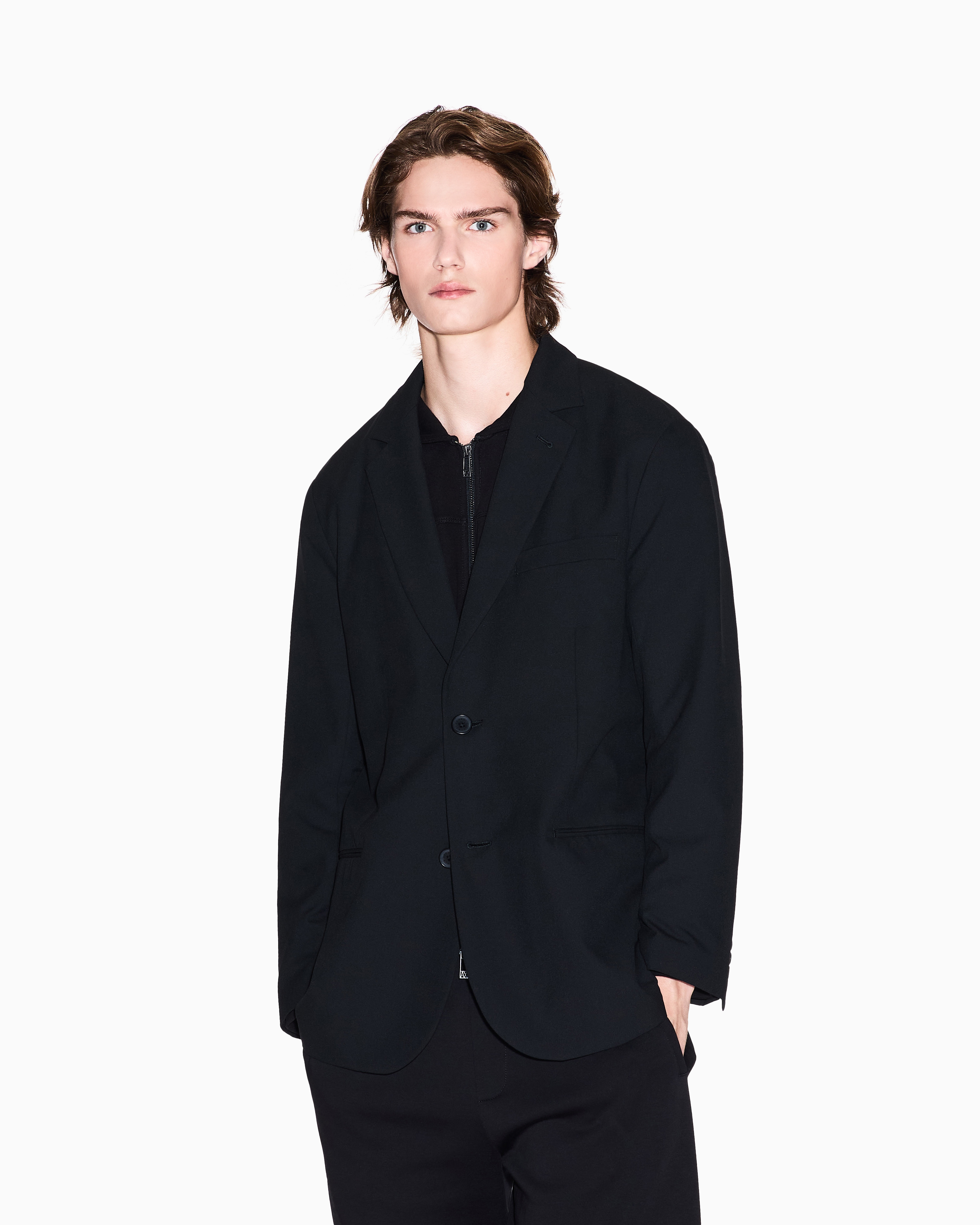 Armani Exchange - Formal Jackets, Man, Black, Size: