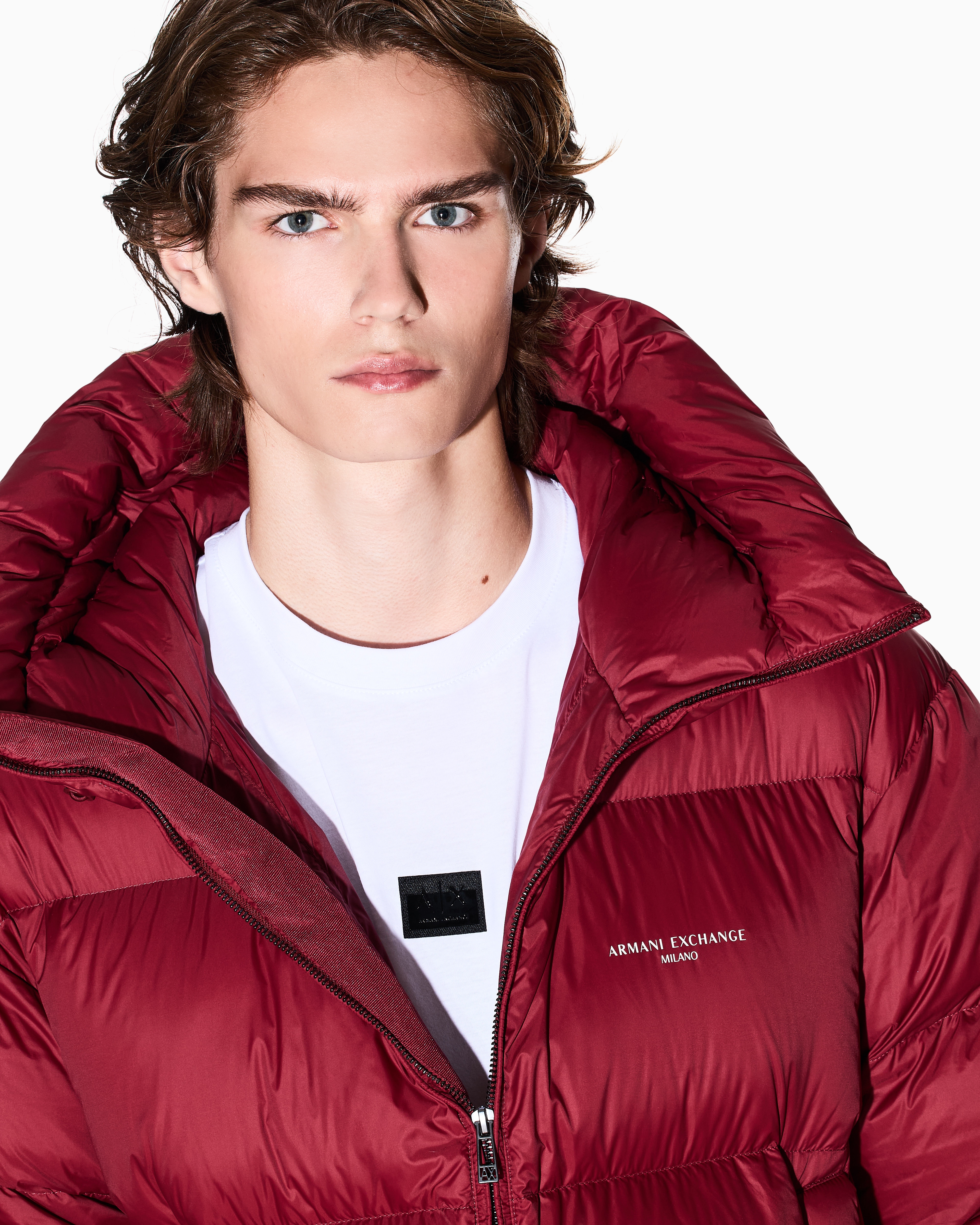 リサイクルナイロン カラーダウンジャケット | Armani Exchange