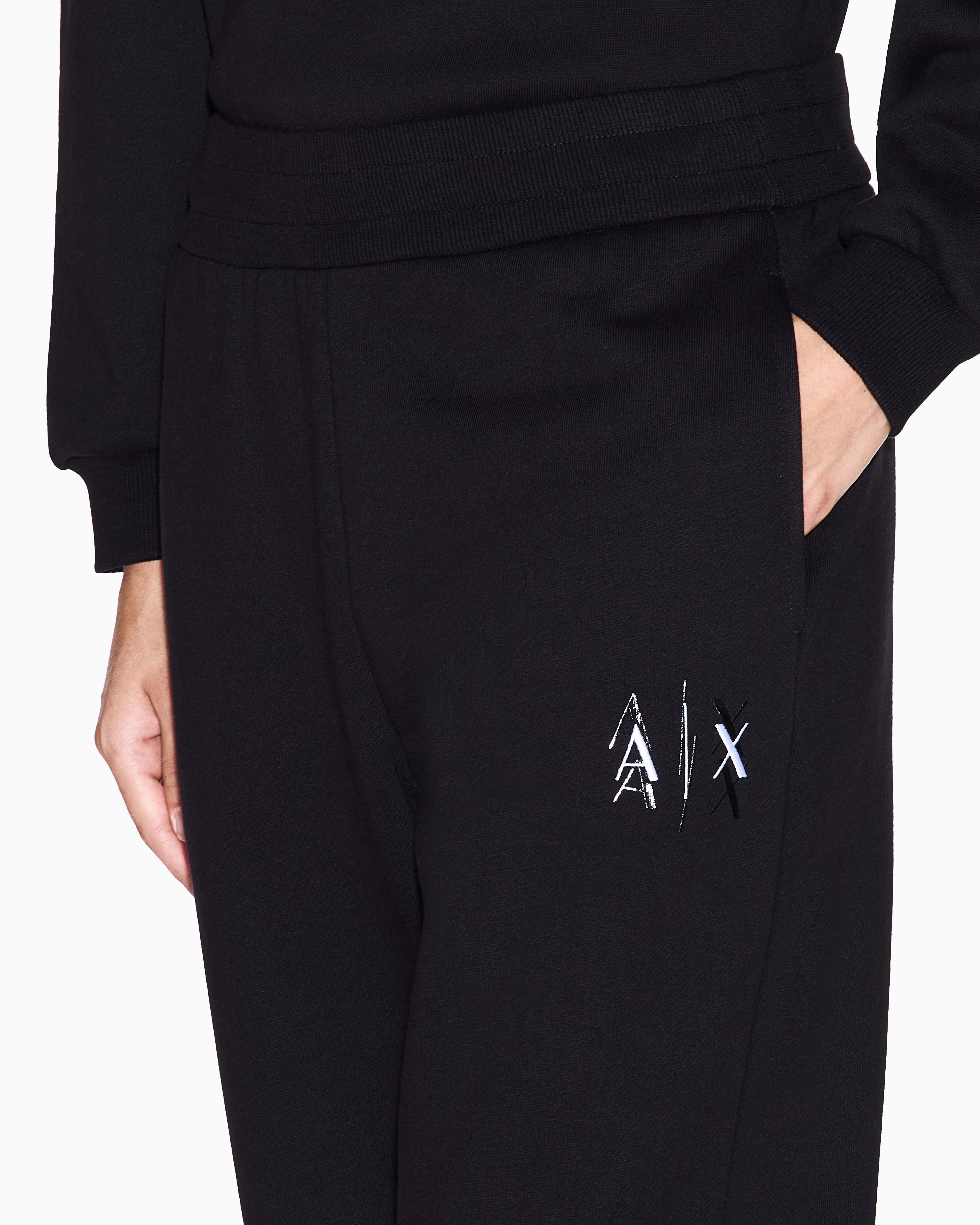 Armani Exchange - Sweatpants, Woman, Black, Size: S