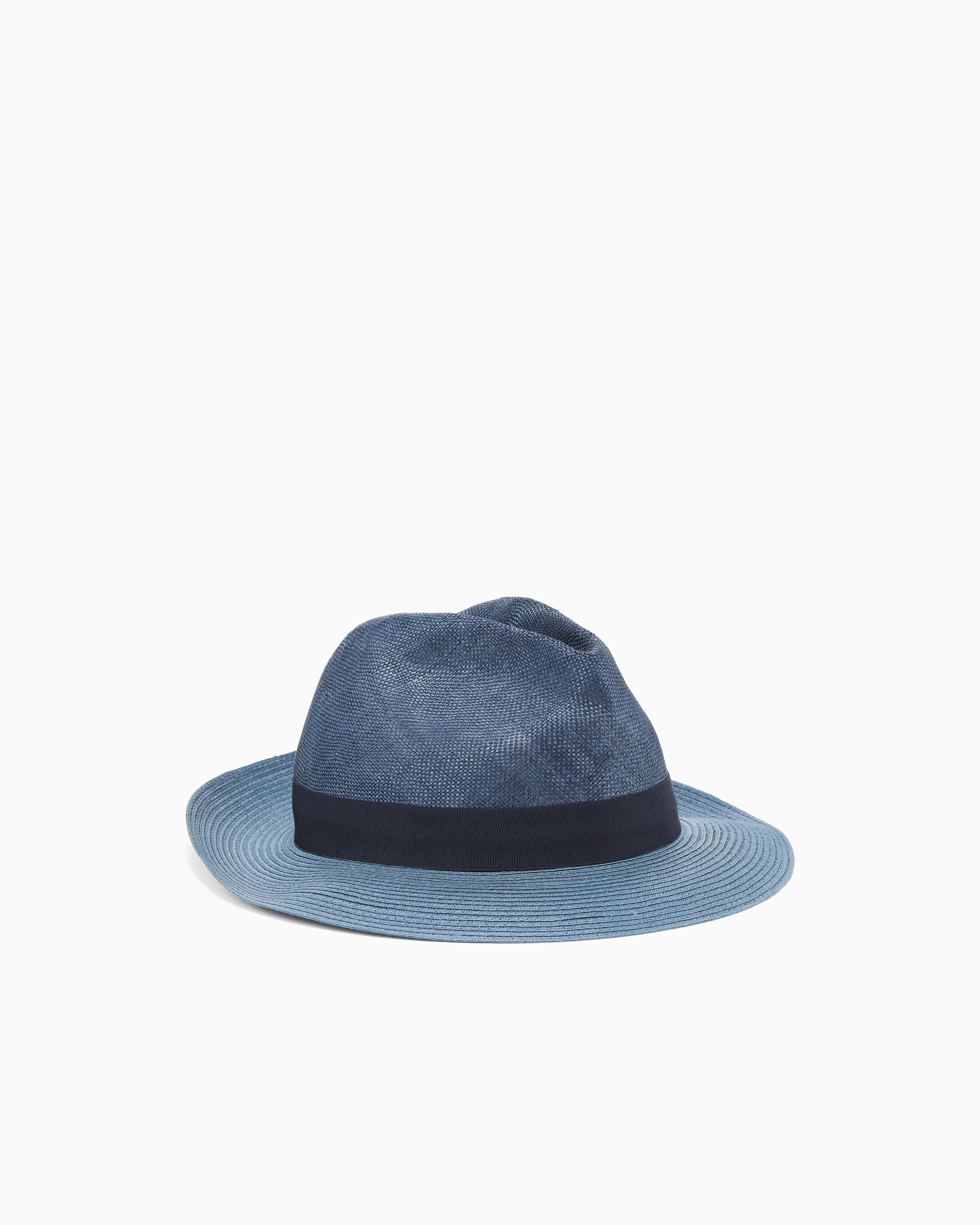 Giorgio Armani Blue Straw Hat