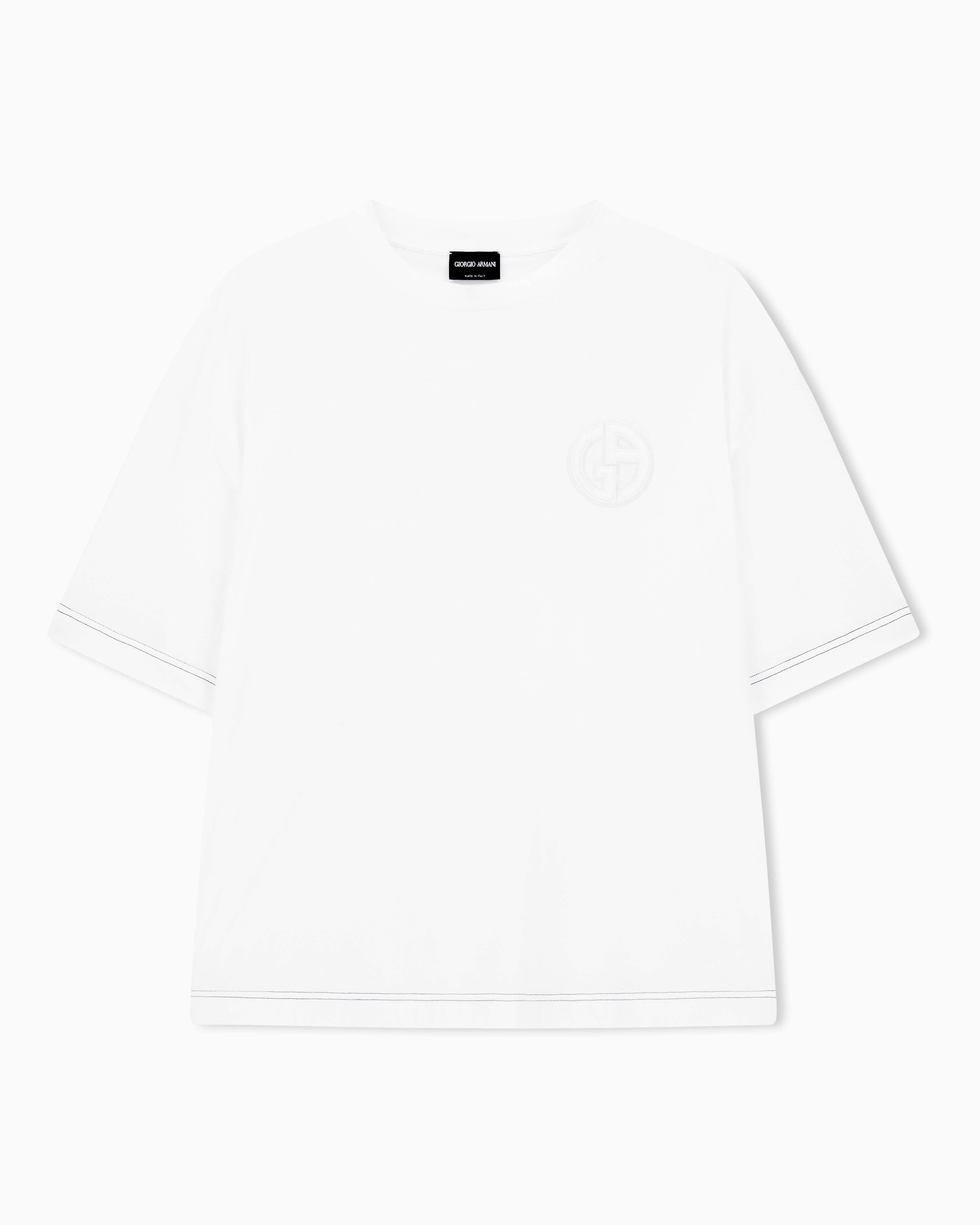 コットンインターロックのTシャツ Denim Collection | Giorgio Armani