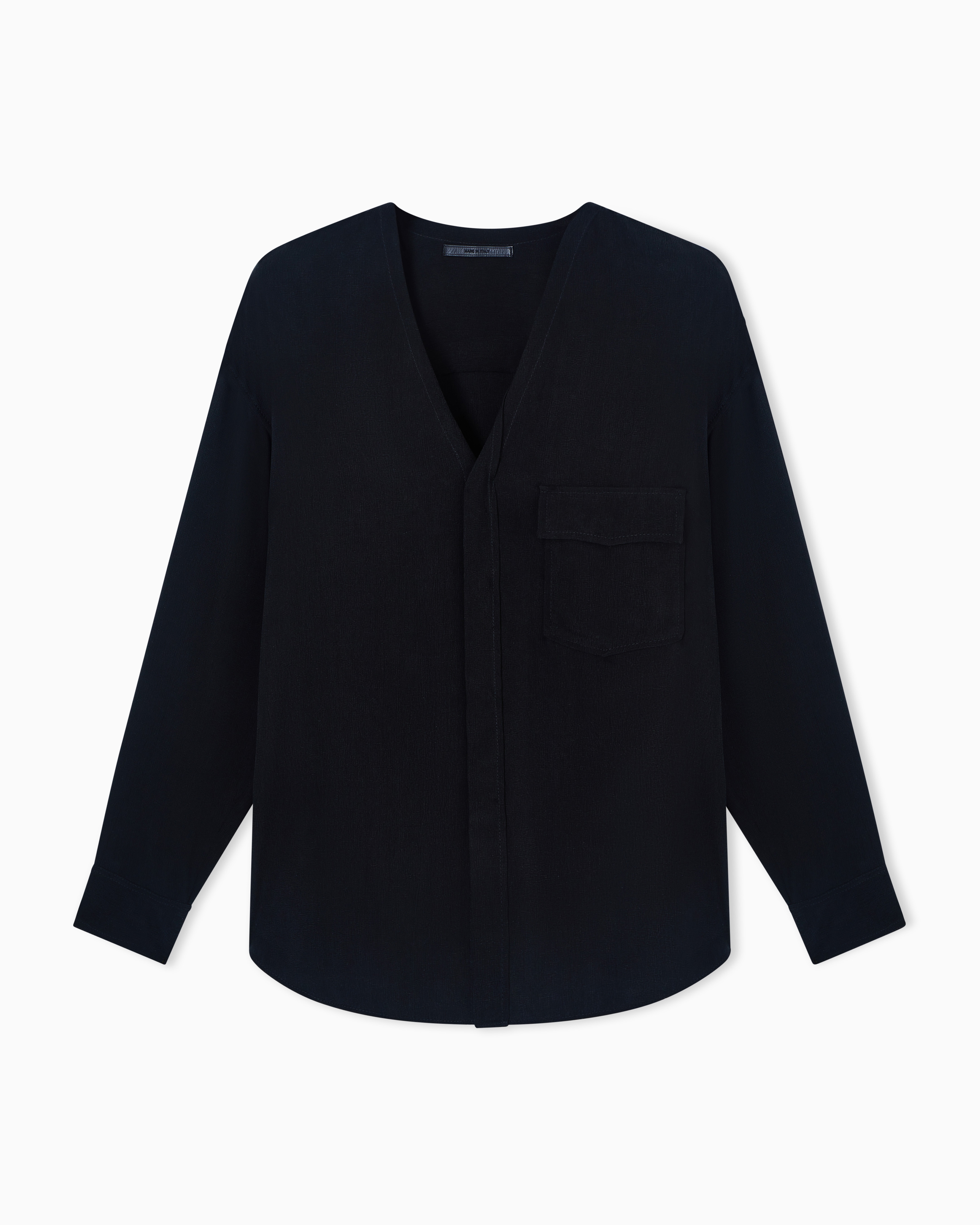 Giorgio Armani Giacca Camicia In Natté Di Cupro