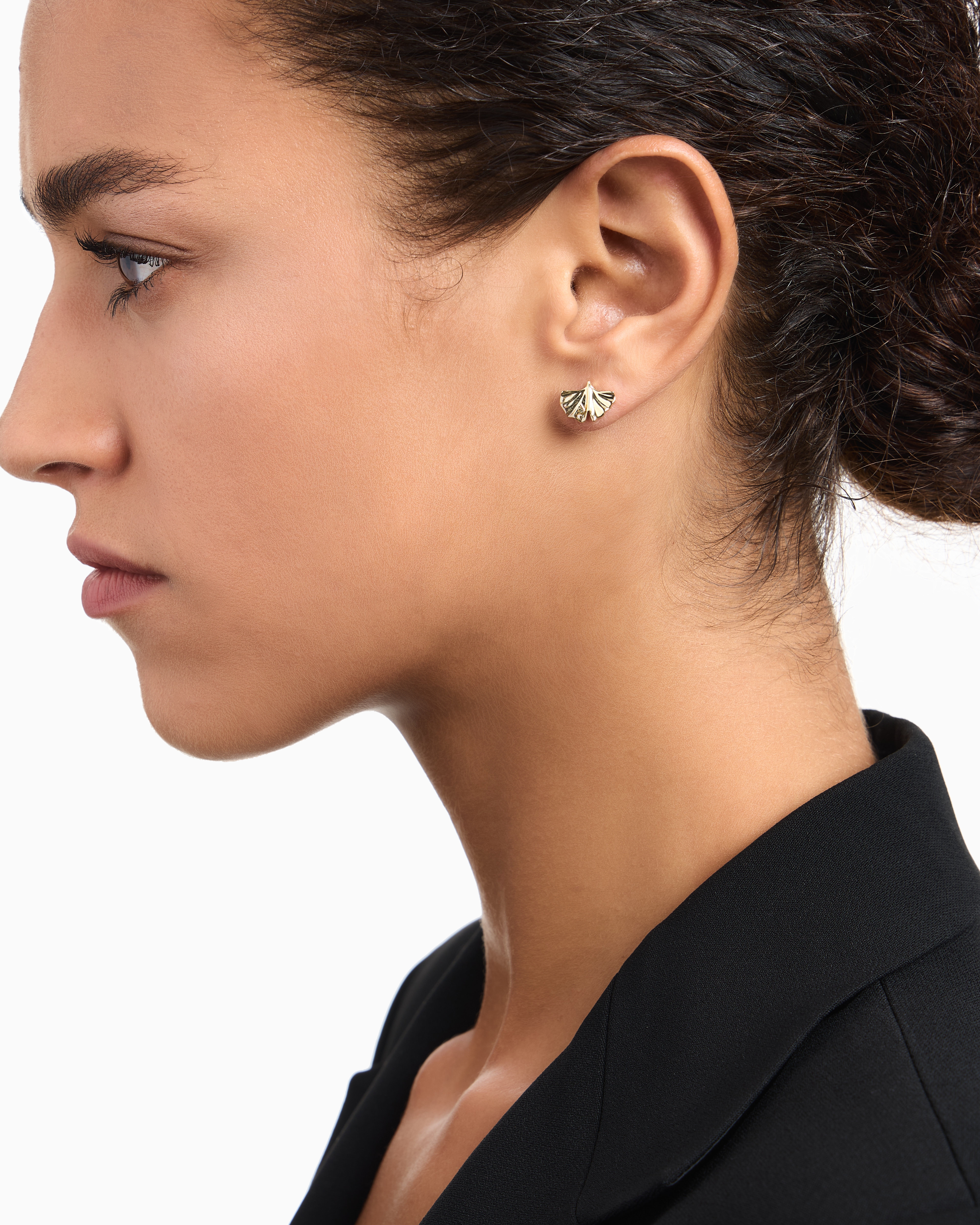 Emporio Armani -  Gold-Tone Brass Stud Earrings, Woman, Multicoloured, Size: TU